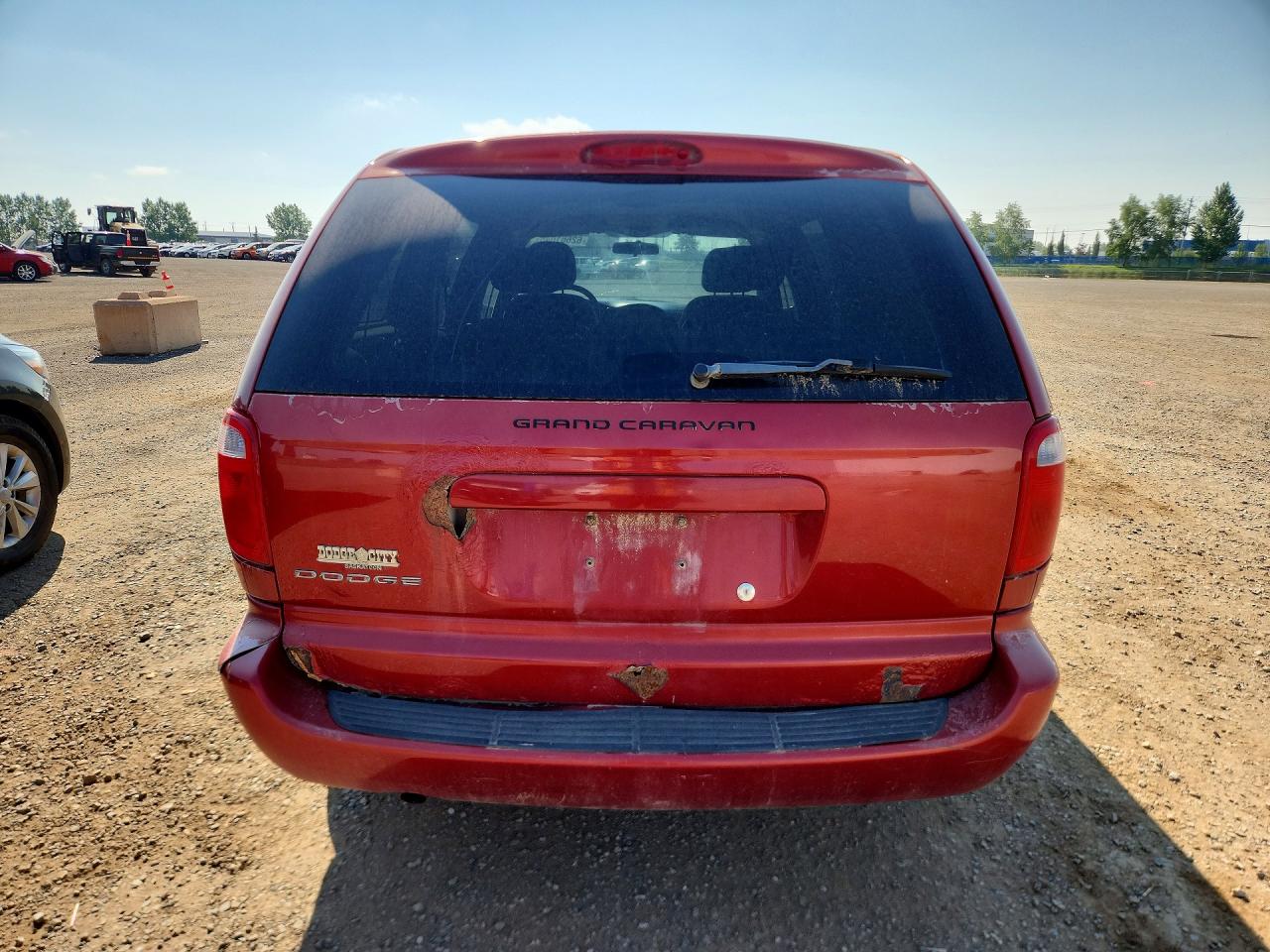 2006 Dodge Grand Caravan Se Red vin: 1D4GP24R56B564225