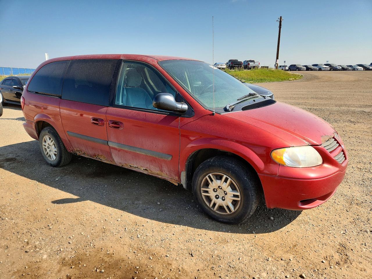 2006 Dodge Grand Caravan Se Red vin: 1D4GP24R56B564225