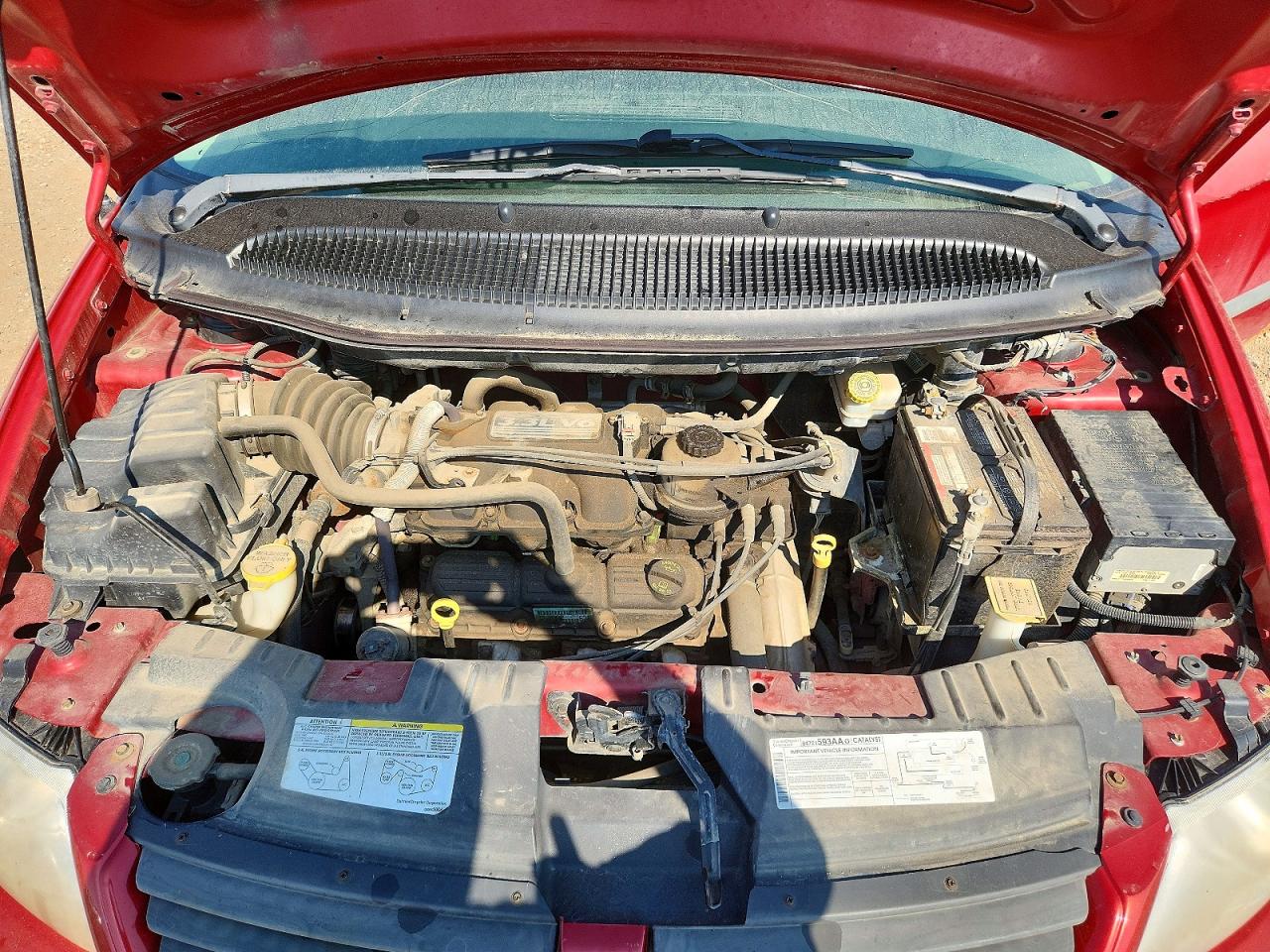 2006 Dodge Grand Caravan Se Red vin: 1D4GP24R56B564225