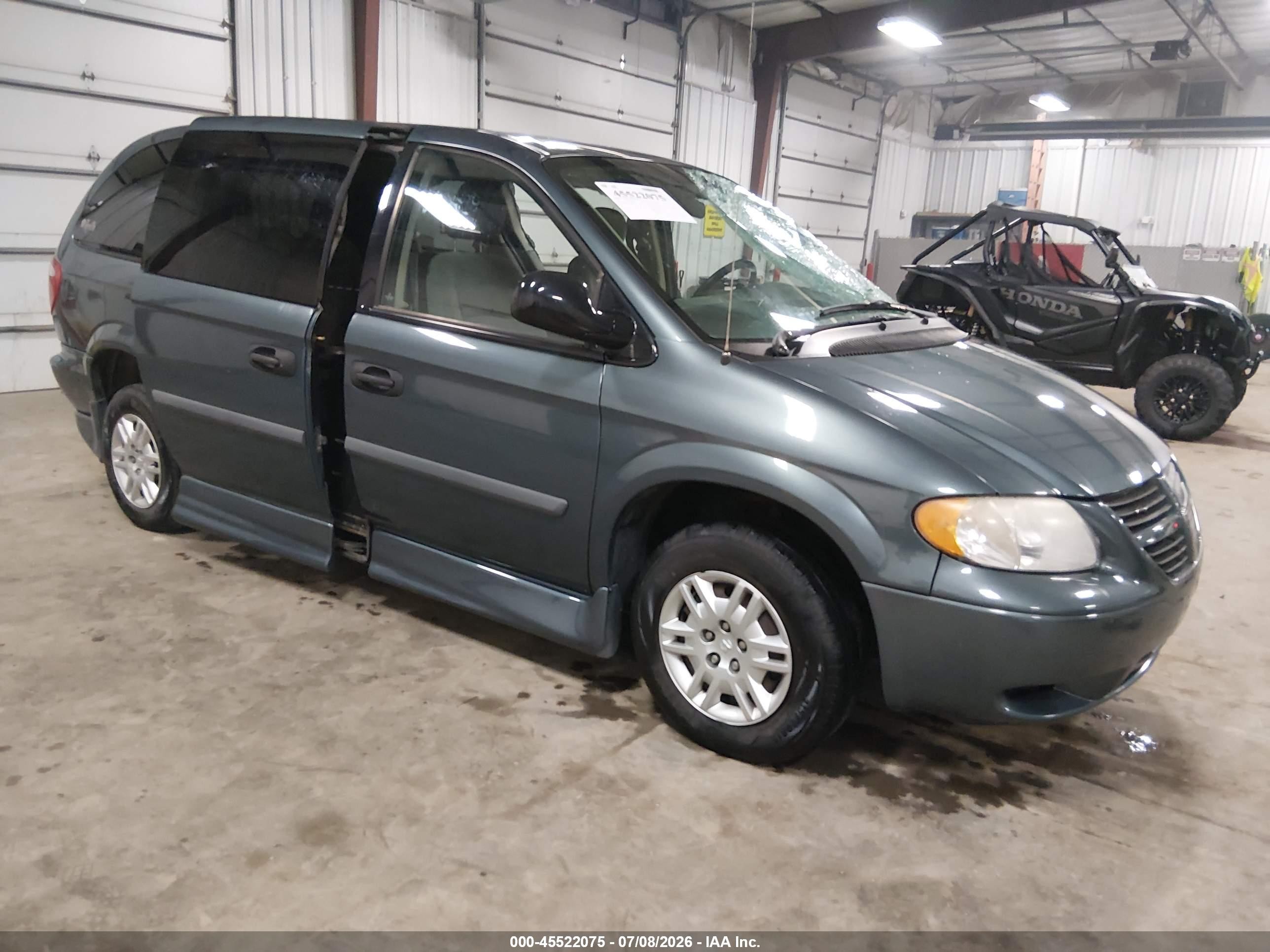 2007 Dodge Grand Caravan Se Blue vin: 1D4GP24R57B127195
