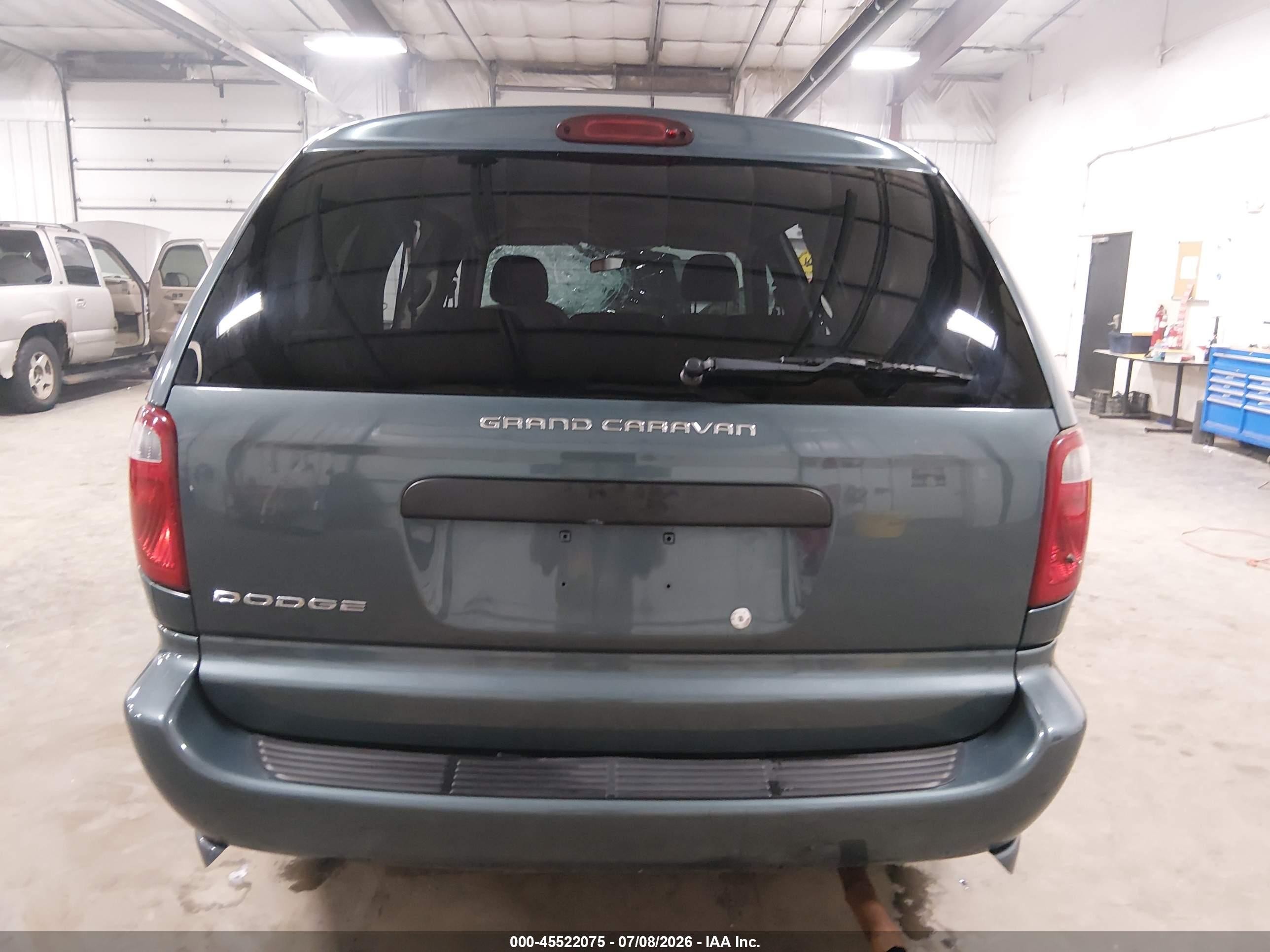 2007 Dodge Grand Caravan Se Blue vin: 1D4GP24R57B127195