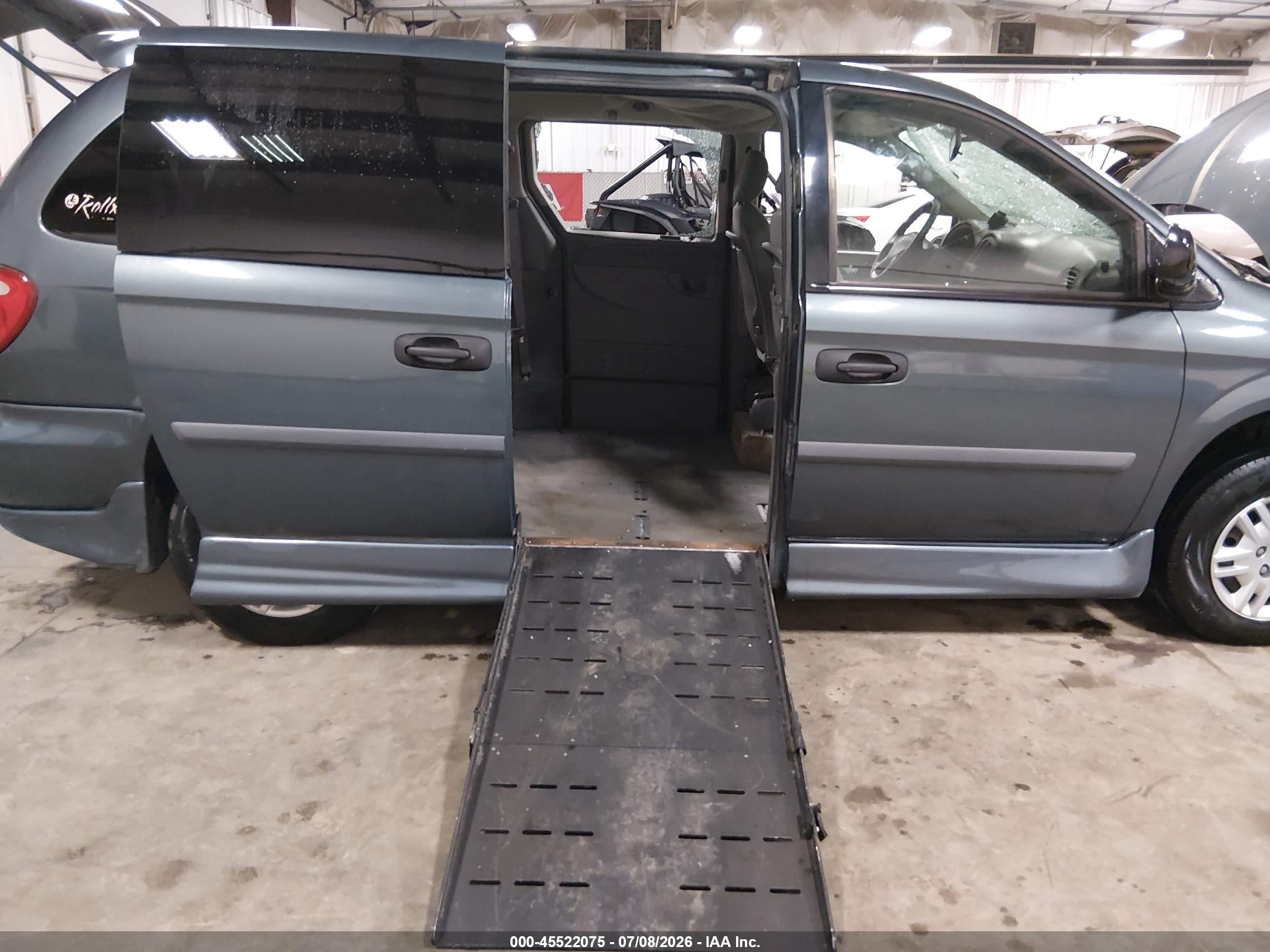 2007 Dodge Grand Caravan Se Blue vin: 1D4GP24R57B127195