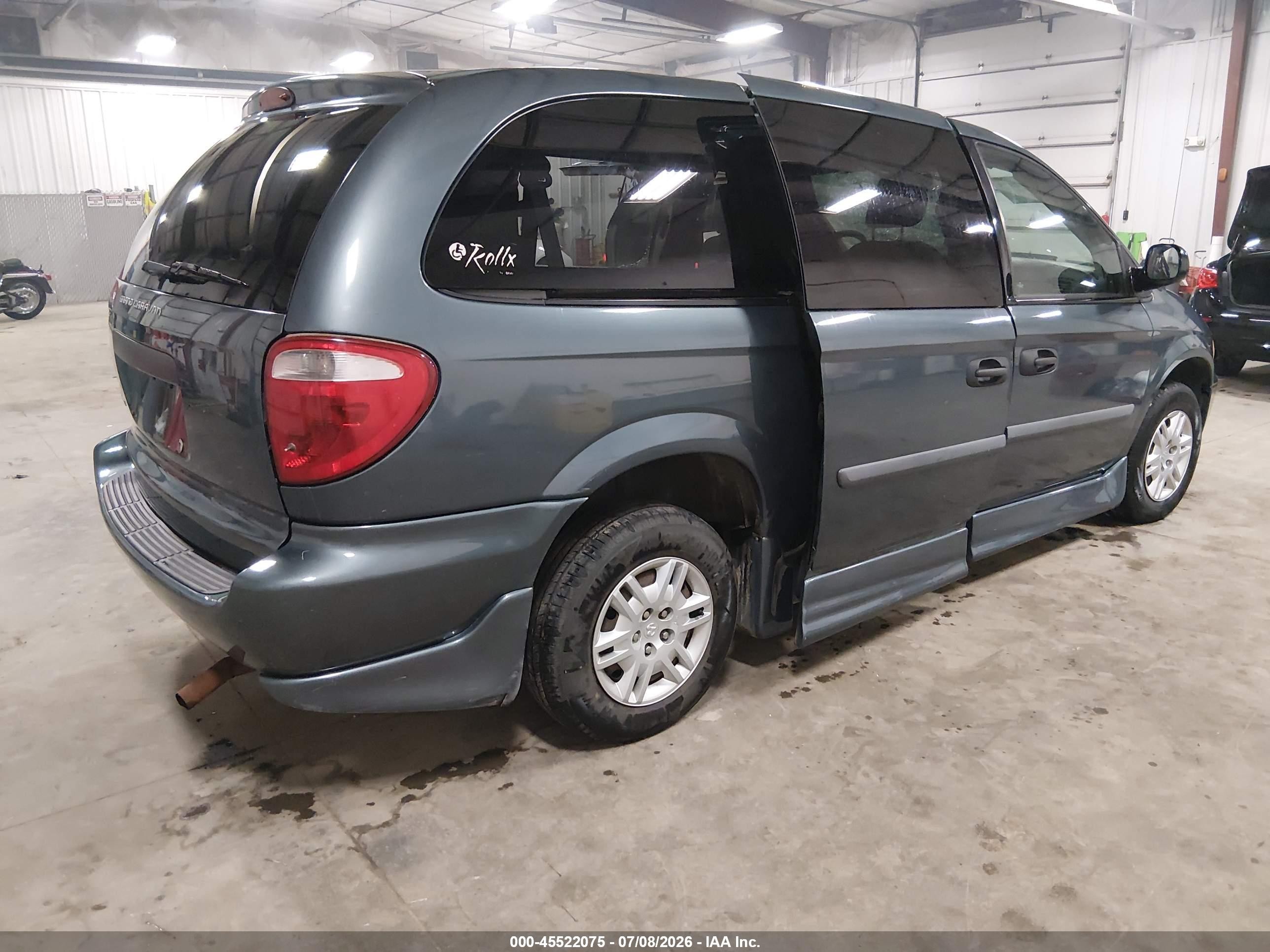 2007 Dodge Grand Caravan Se Blue vin: 1D4GP24R57B127195