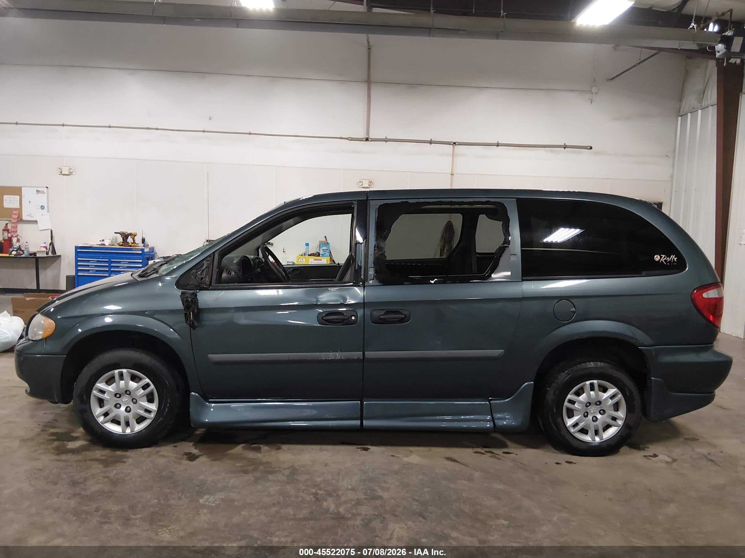 2007 Dodge Grand Caravan Se Blue vin: 1D4GP24R57B127195