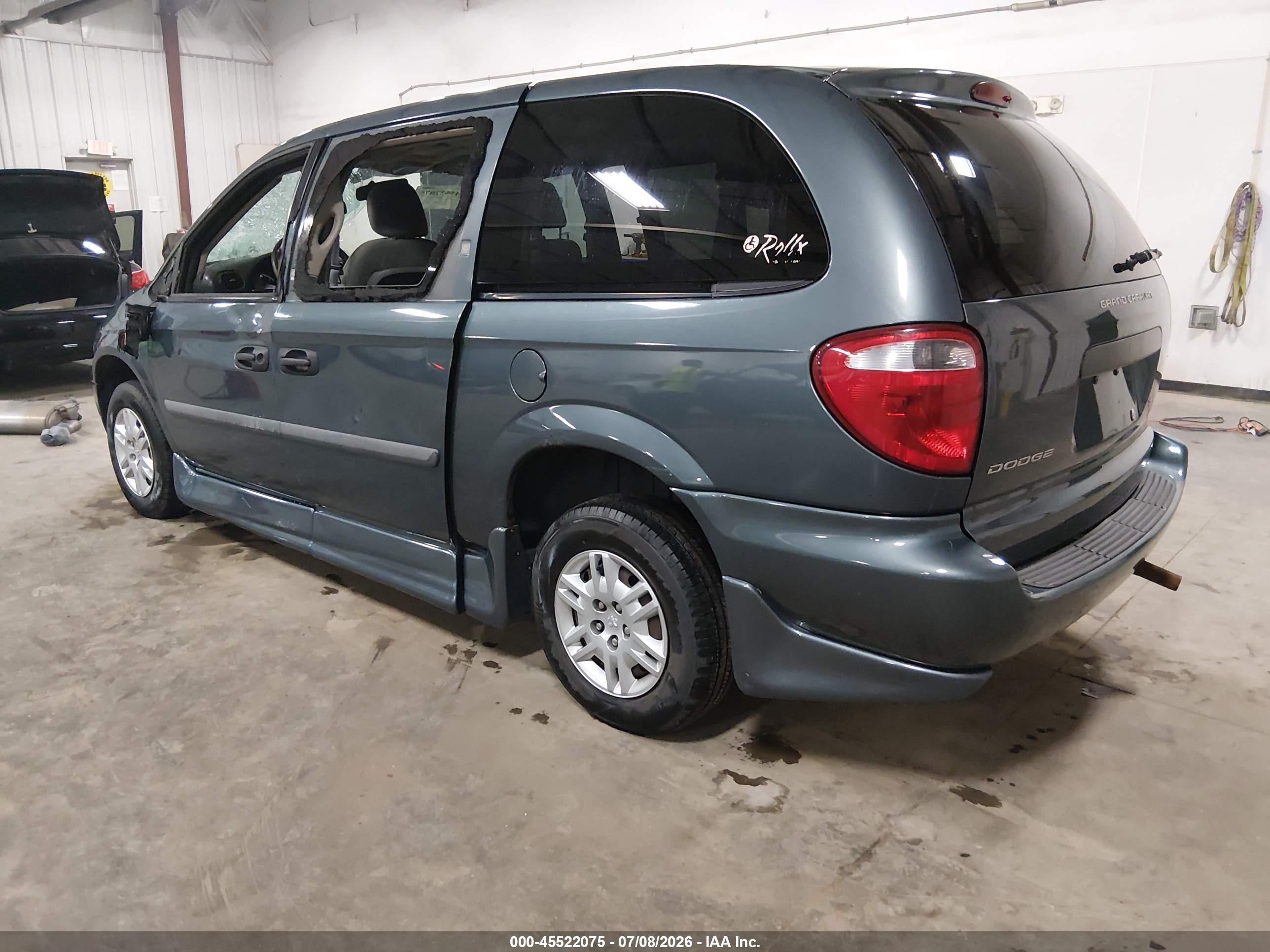 2007 Dodge Grand Caravan Se Blue vin: 1D4GP24R57B127195