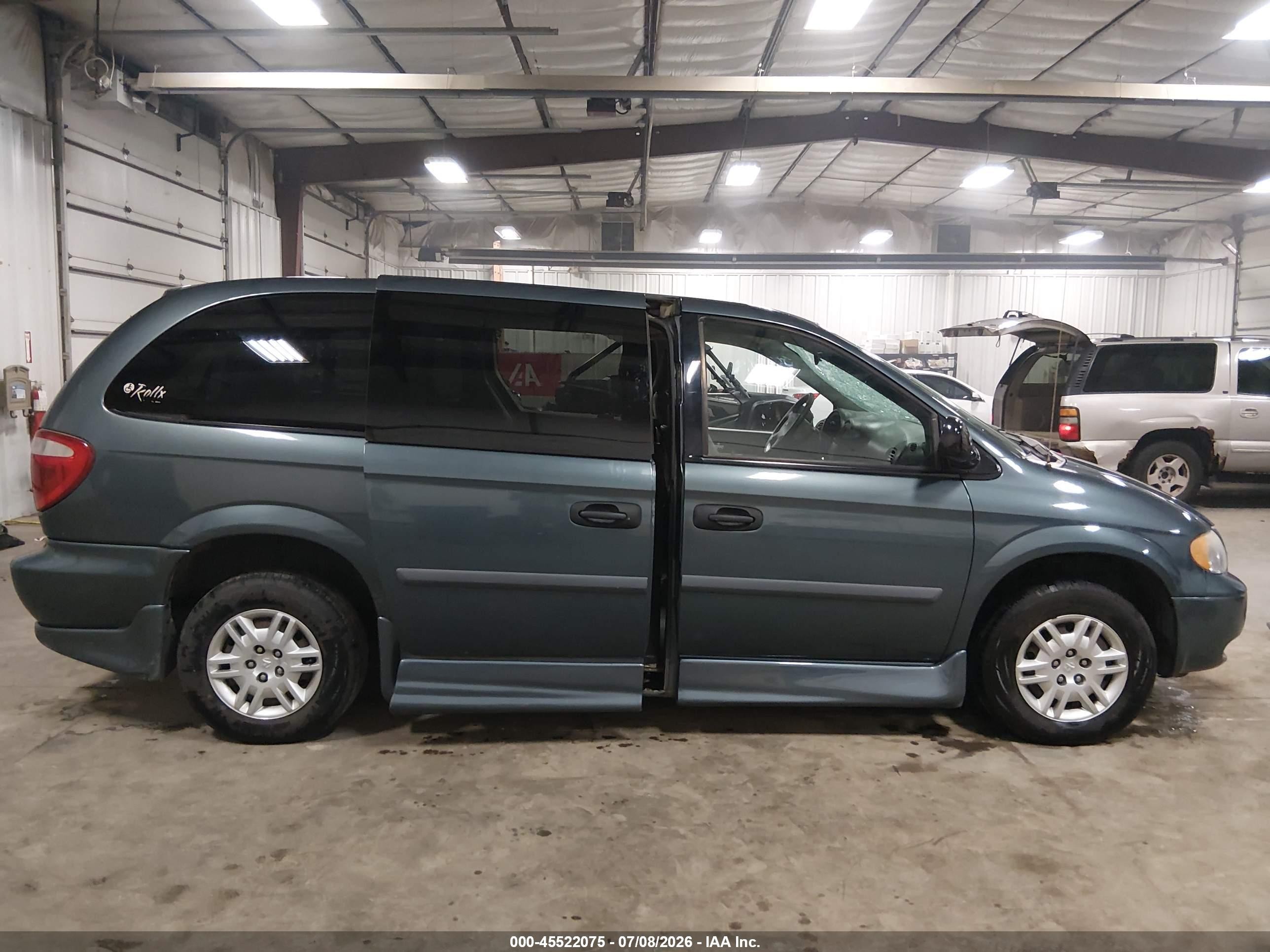 2007 Dodge Grand Caravan Se Blue vin: 1D4GP24R57B127195