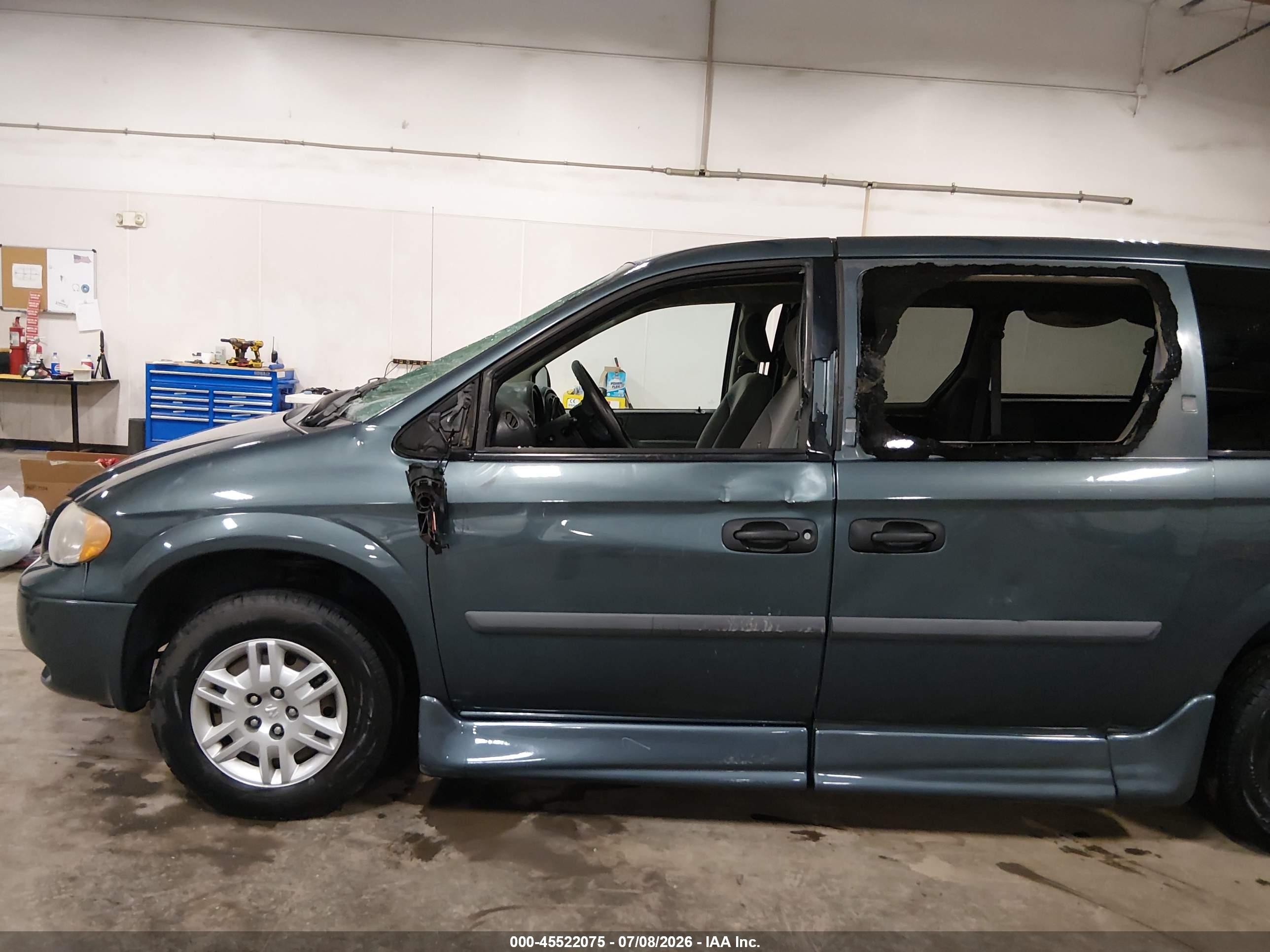 2007 Dodge Grand Caravan Se Blue vin: 1D4GP24R57B127195