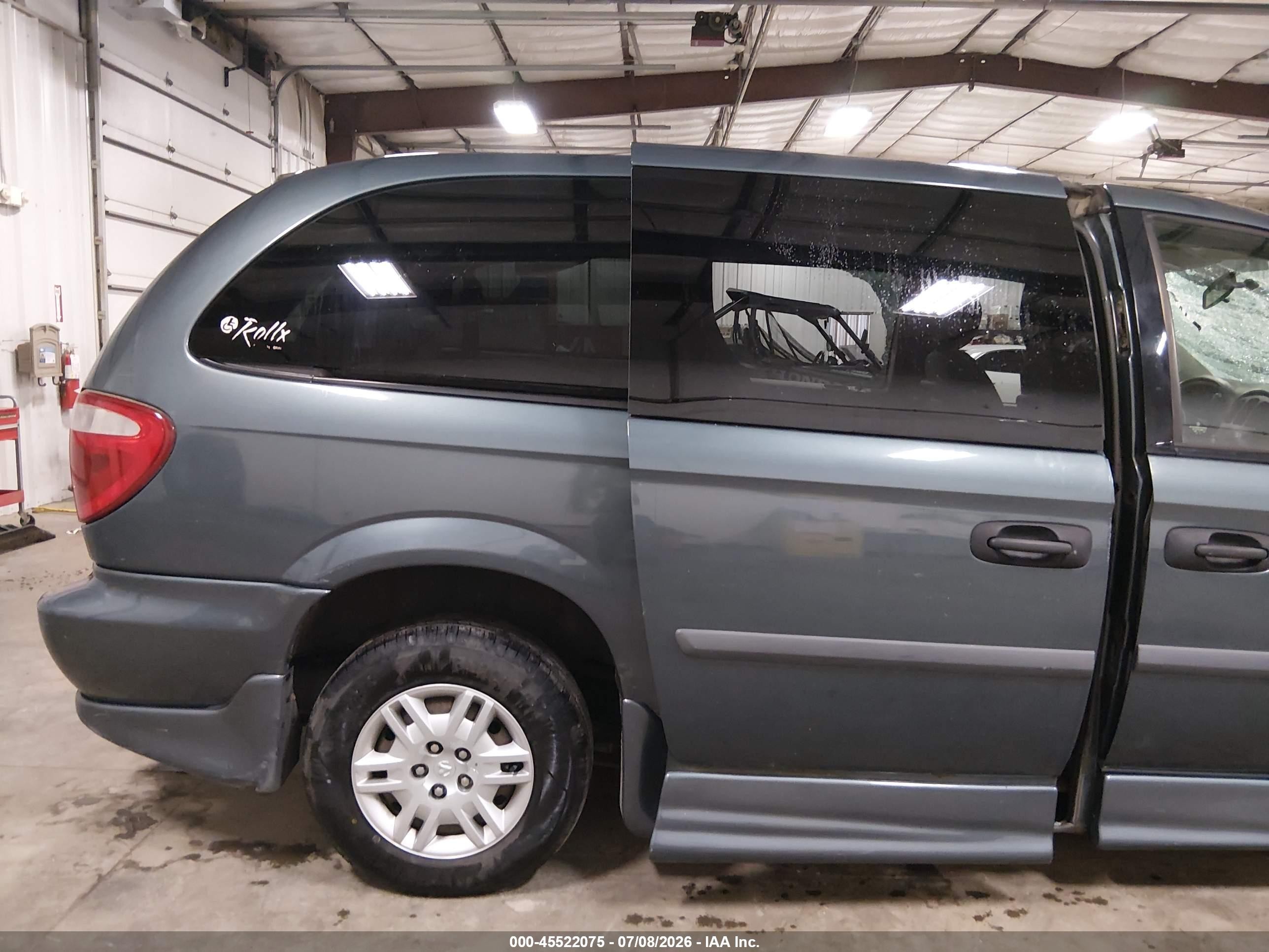 2007 Dodge Grand Caravan Se Blue vin: 1D4GP24R57B127195