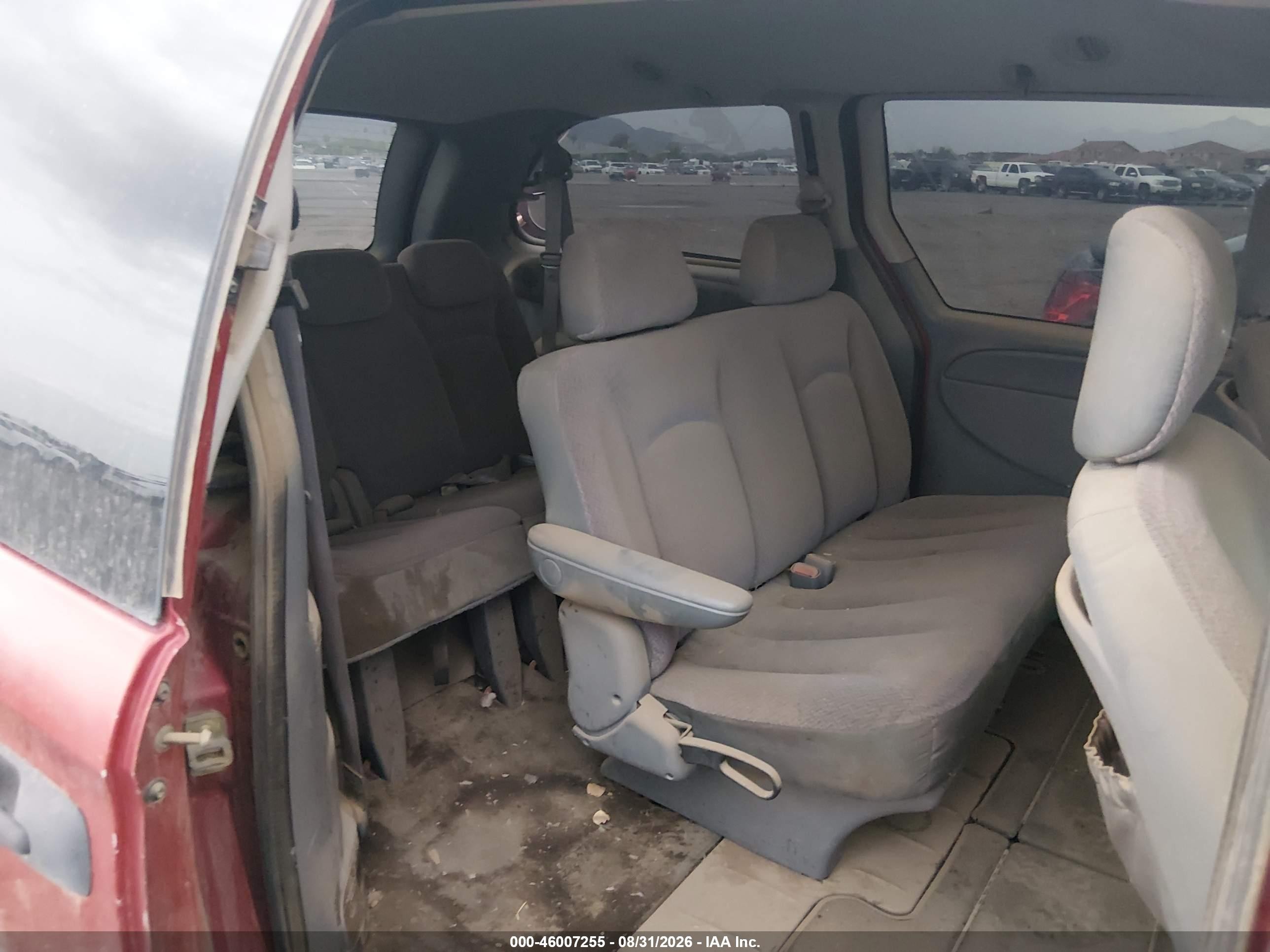 2007 Dodge Grand Caravan Se Red vin: 1D4GP24R57B137211