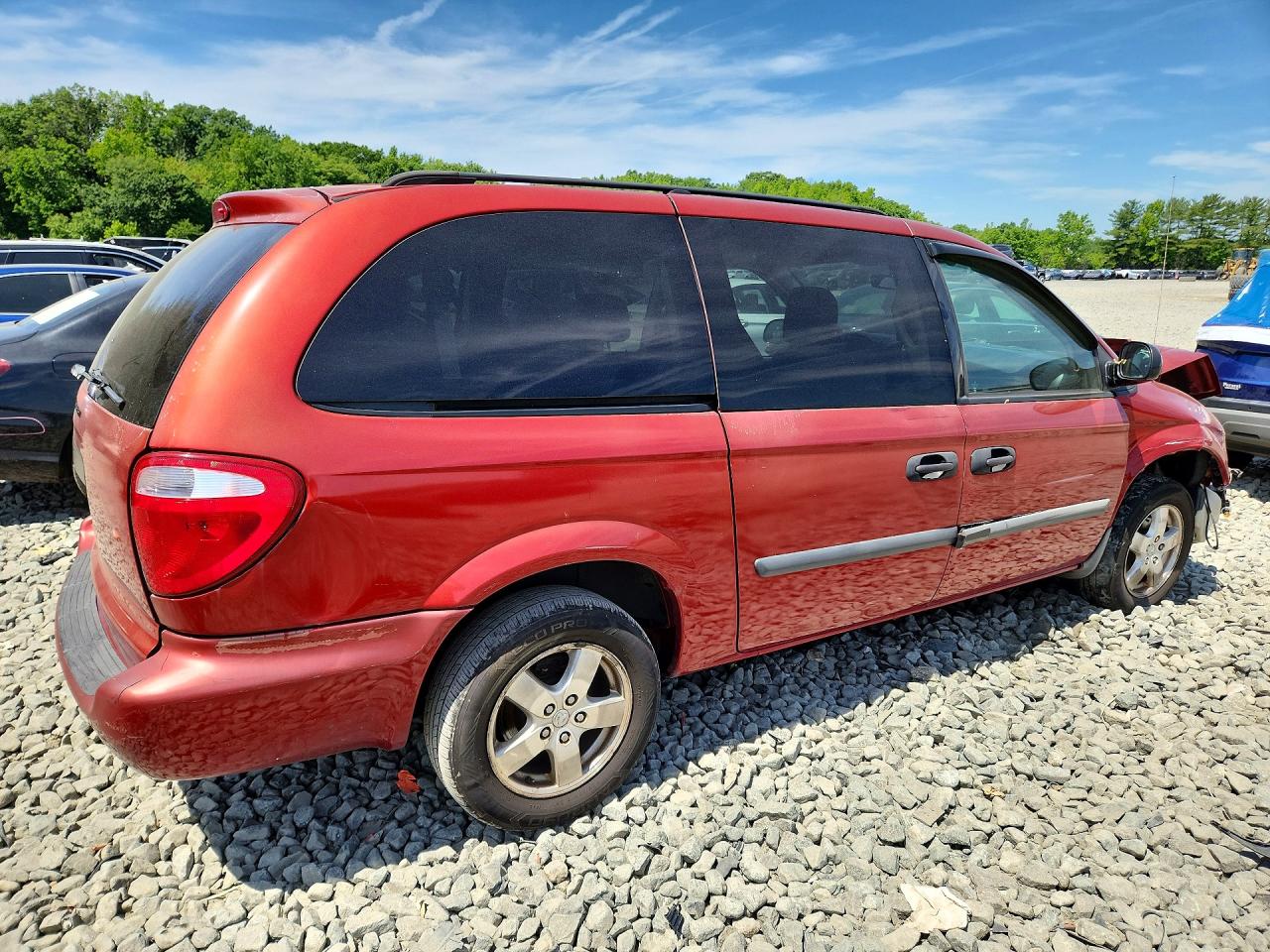 2007 Dodge Grand Caravan Se Red vin: 1D4GP24R57B166188