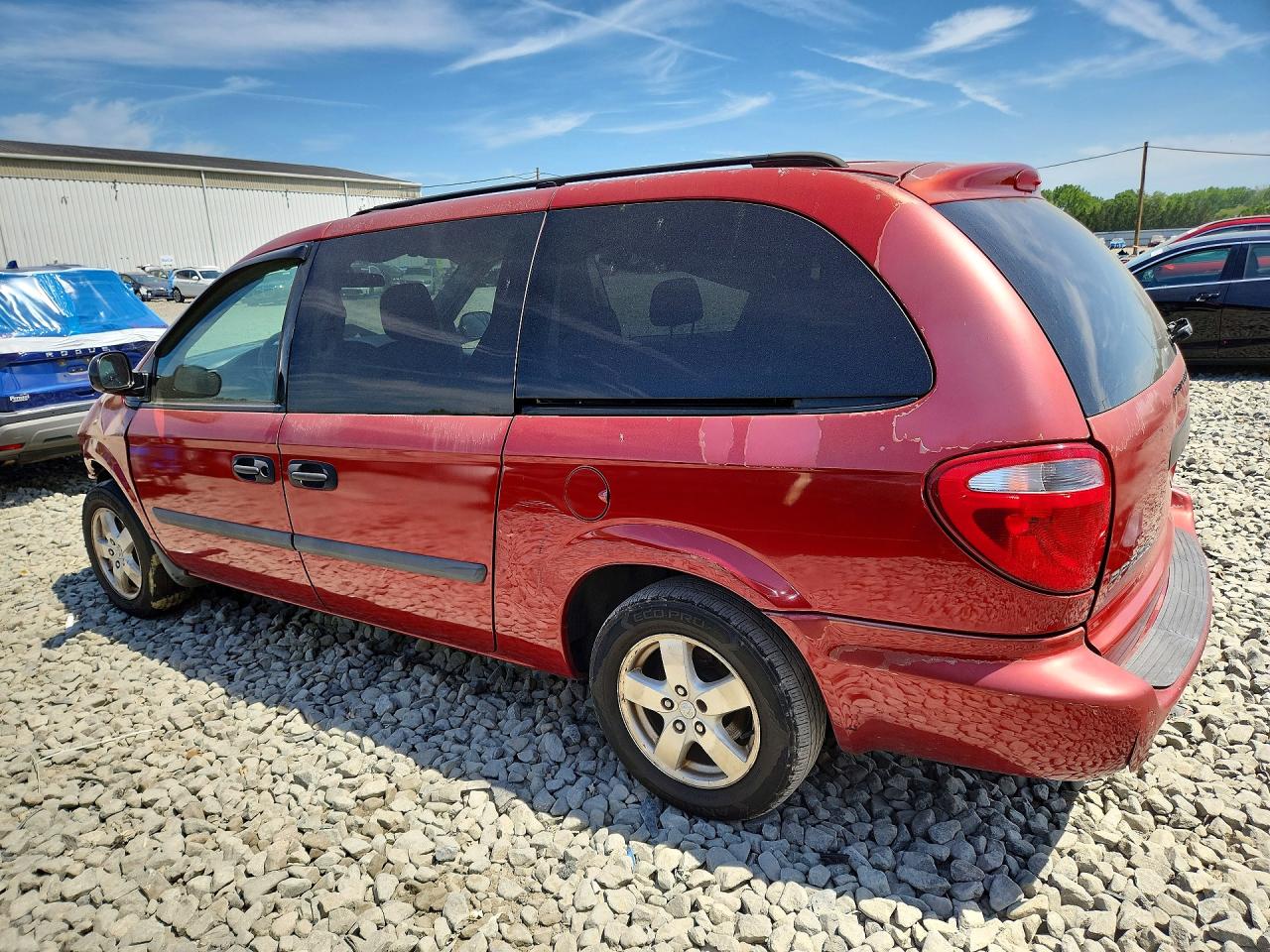 2007 Dodge Grand Caravan Se Red vin: 1D4GP24R57B166188