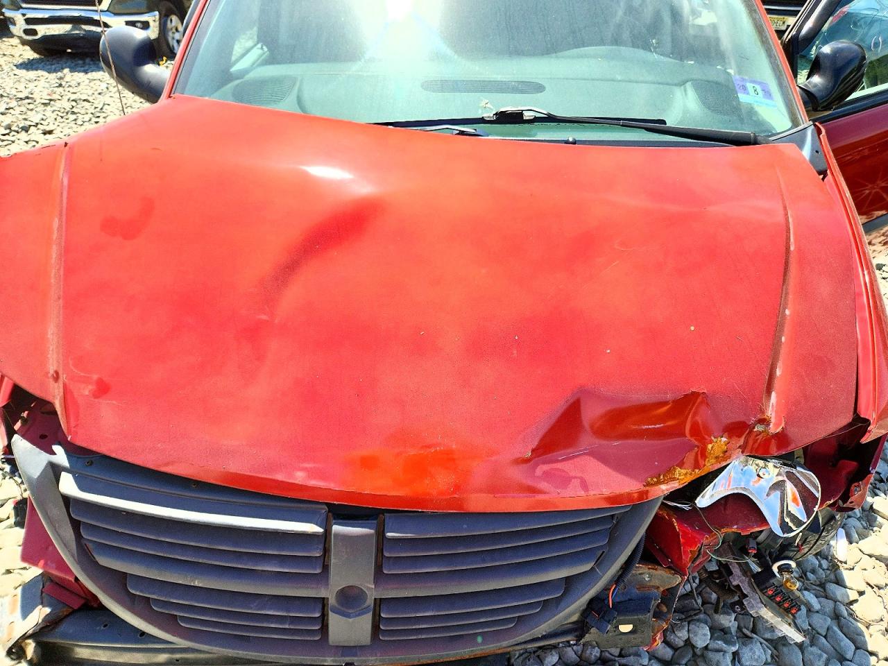 2007 Dodge Grand Caravan Se Red vin: 1D4GP24R57B166188