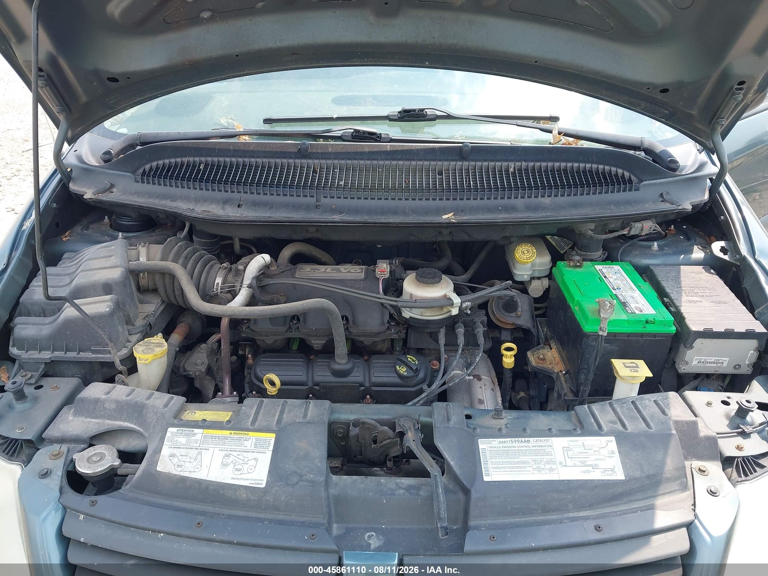 2007 Dodge Grand Caravan Se Green vin: 1D4GP24R57B194105