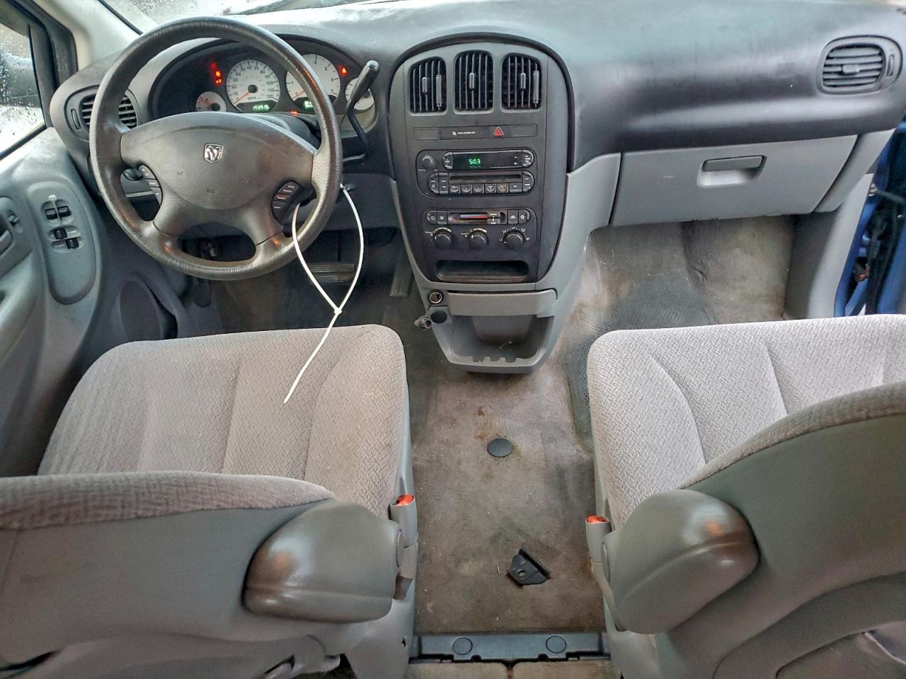 2007 Dodge Grand Caravan Se Синий vin: 1D4GP24R57B228902