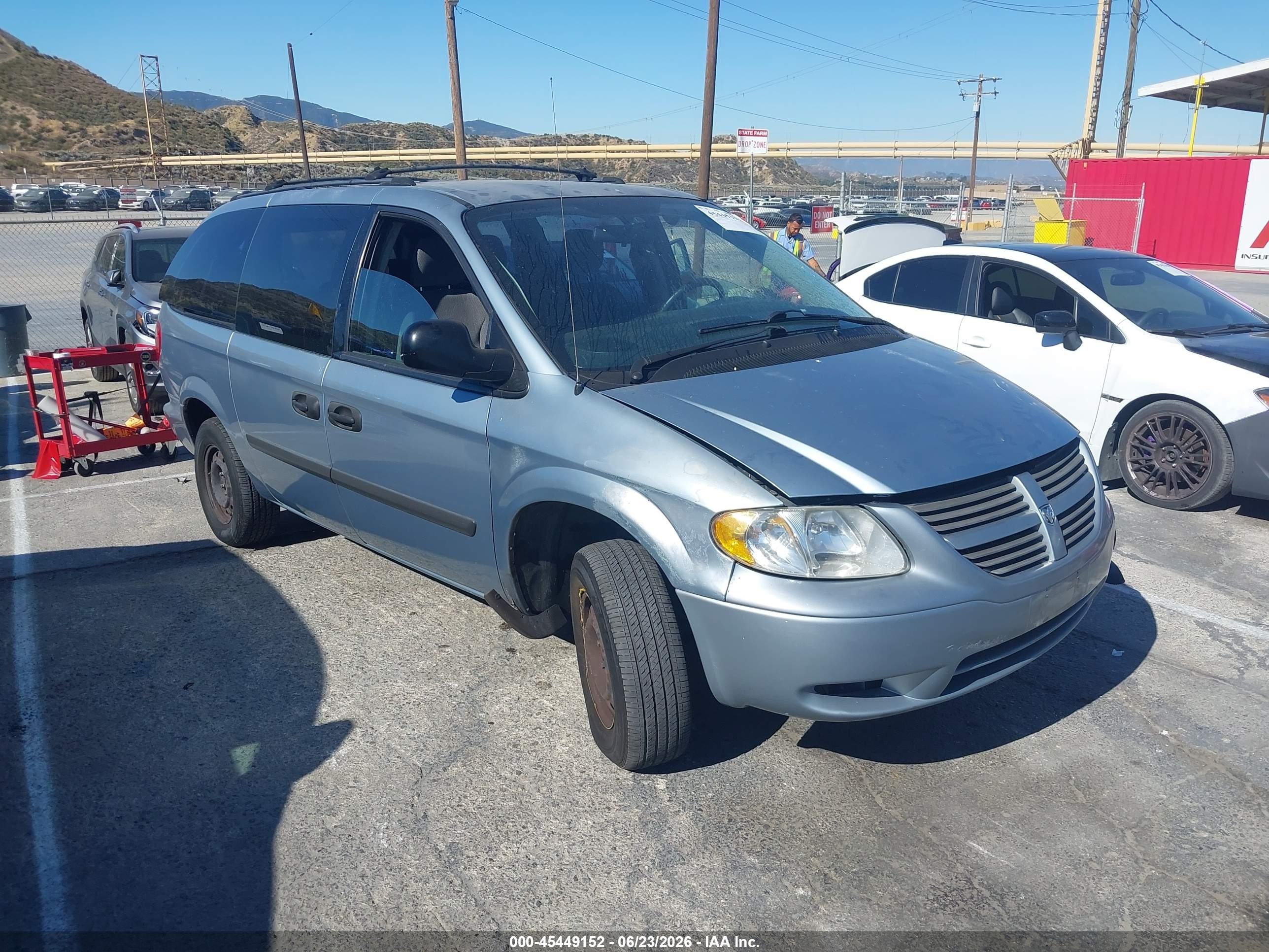 2006 Dodge Grand Caravan Se Light Blue vin: 1D4GP24R66B520086