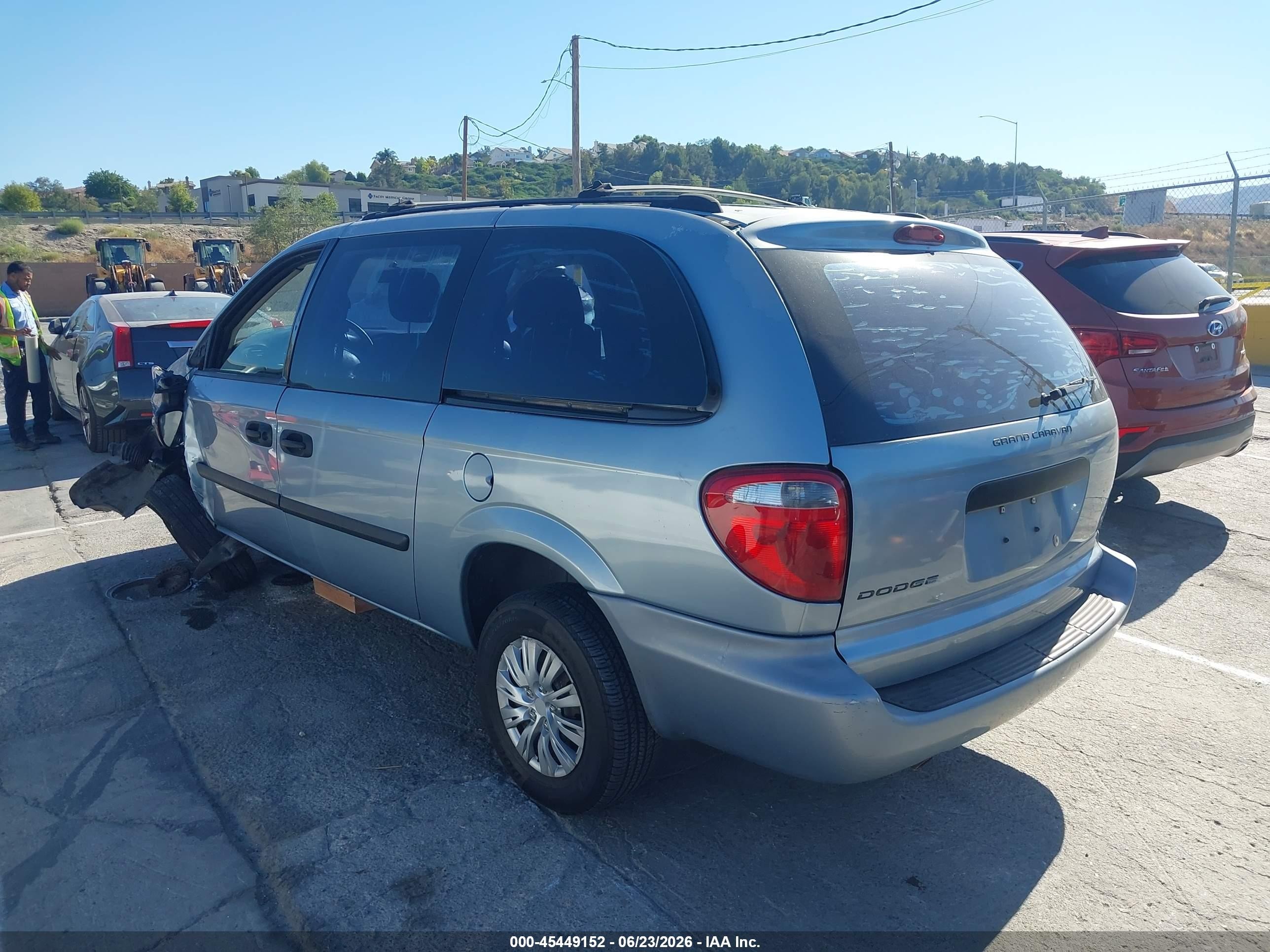 2006 Dodge Grand Caravan Se Light Blue vin: 1D4GP24R66B520086