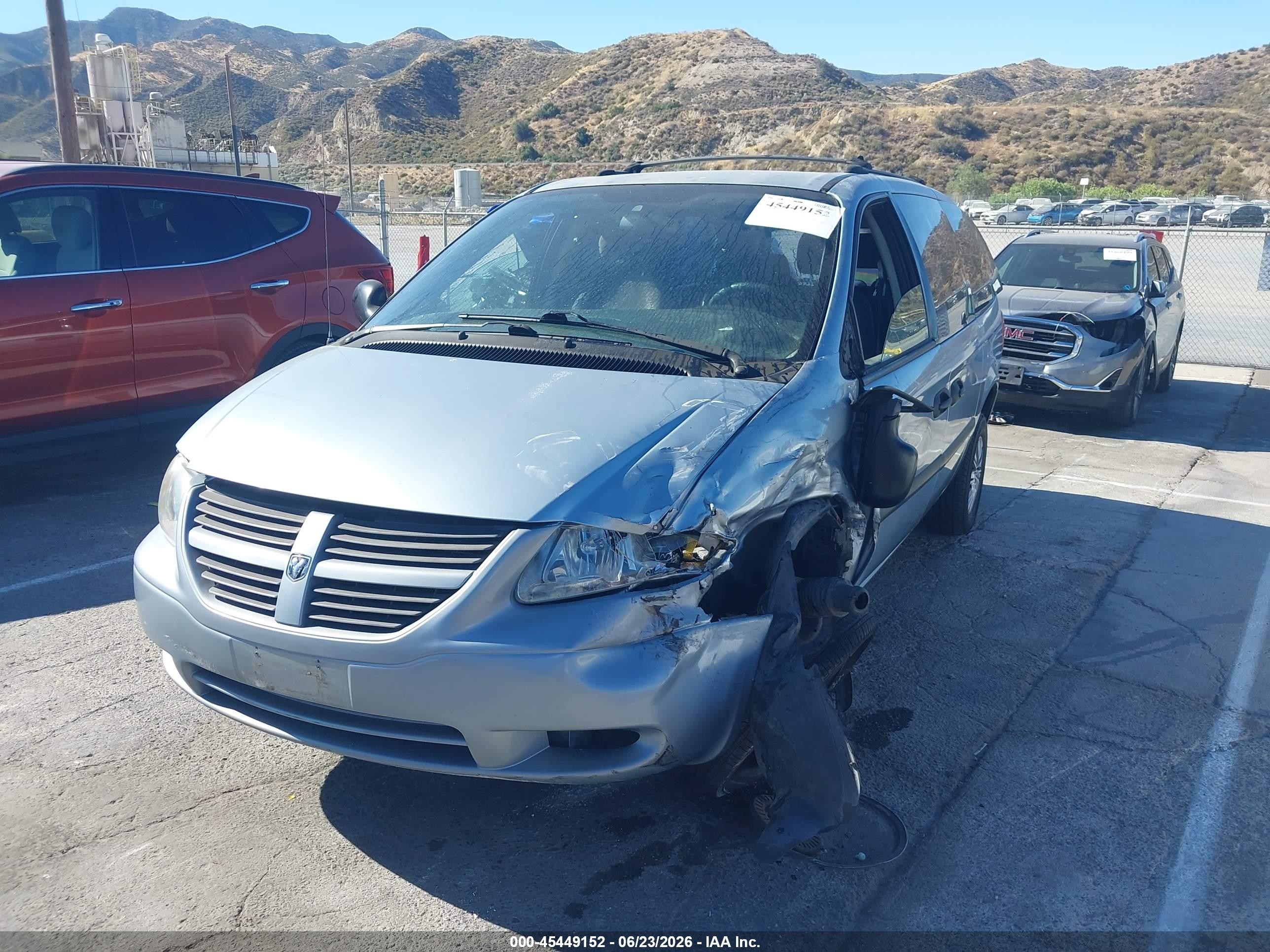 2006 Dodge Grand Caravan Se Light Blue vin: 1D4GP24R66B520086