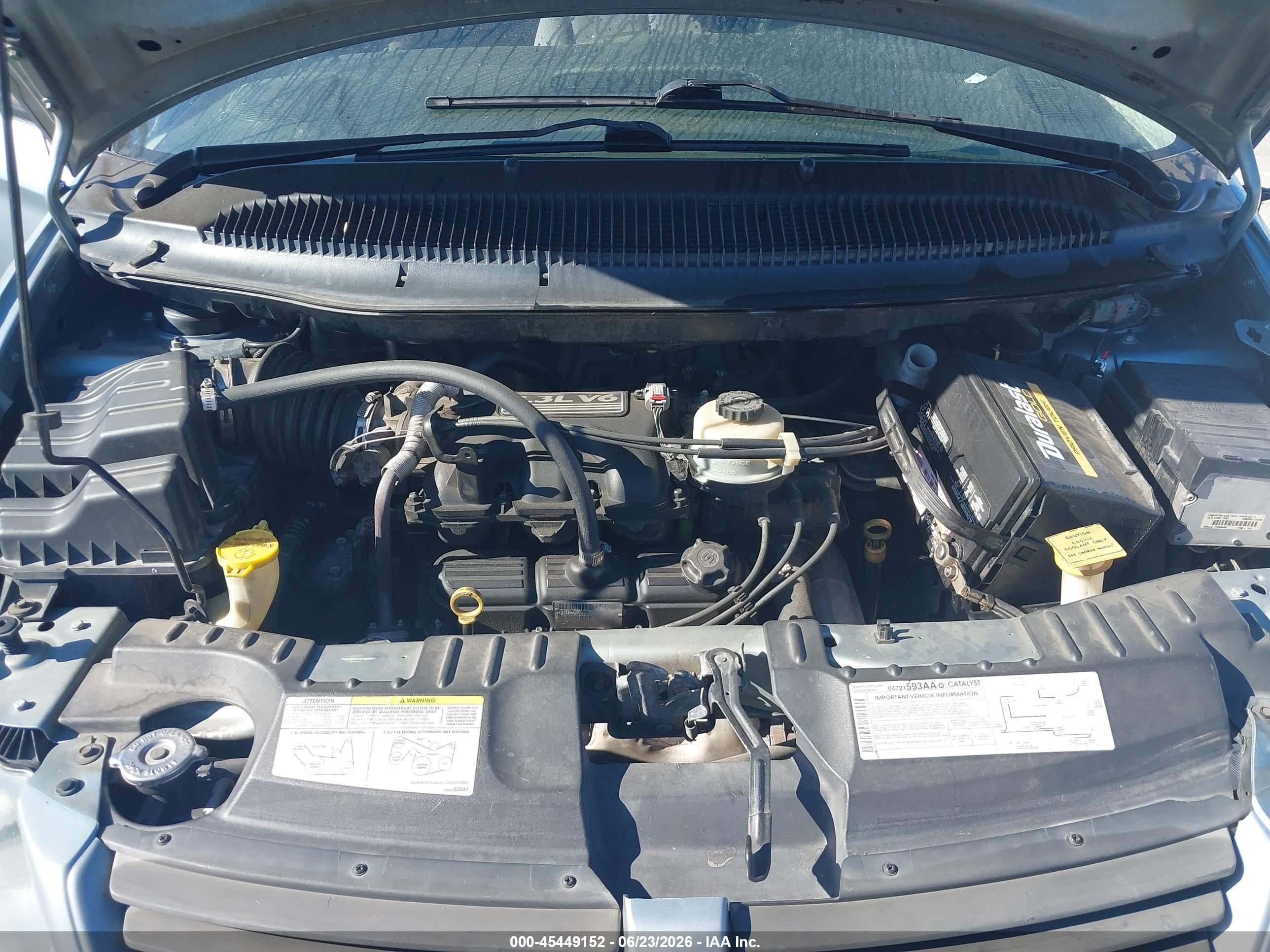 2006 Dodge Grand Caravan Se Light Blue vin: 1D4GP24R66B520086