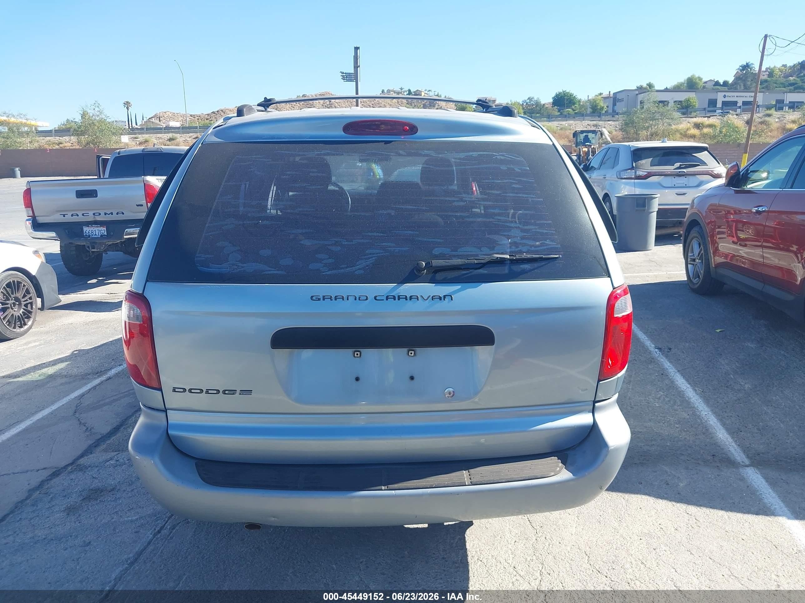 2006 Dodge Grand Caravan Se Light Blue vin: 1D4GP24R66B520086
