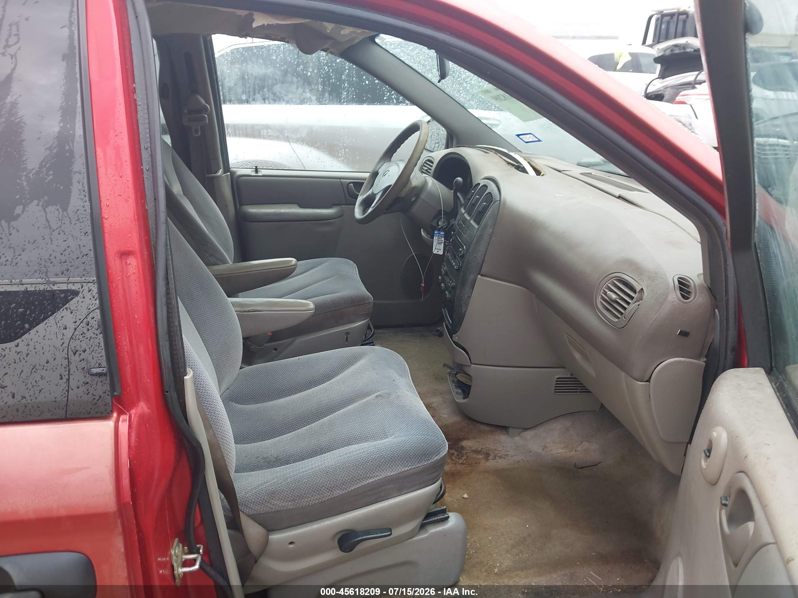 2003 Dodge Grand Caravan Se Maroon vin: 1D4GP24R73B333662