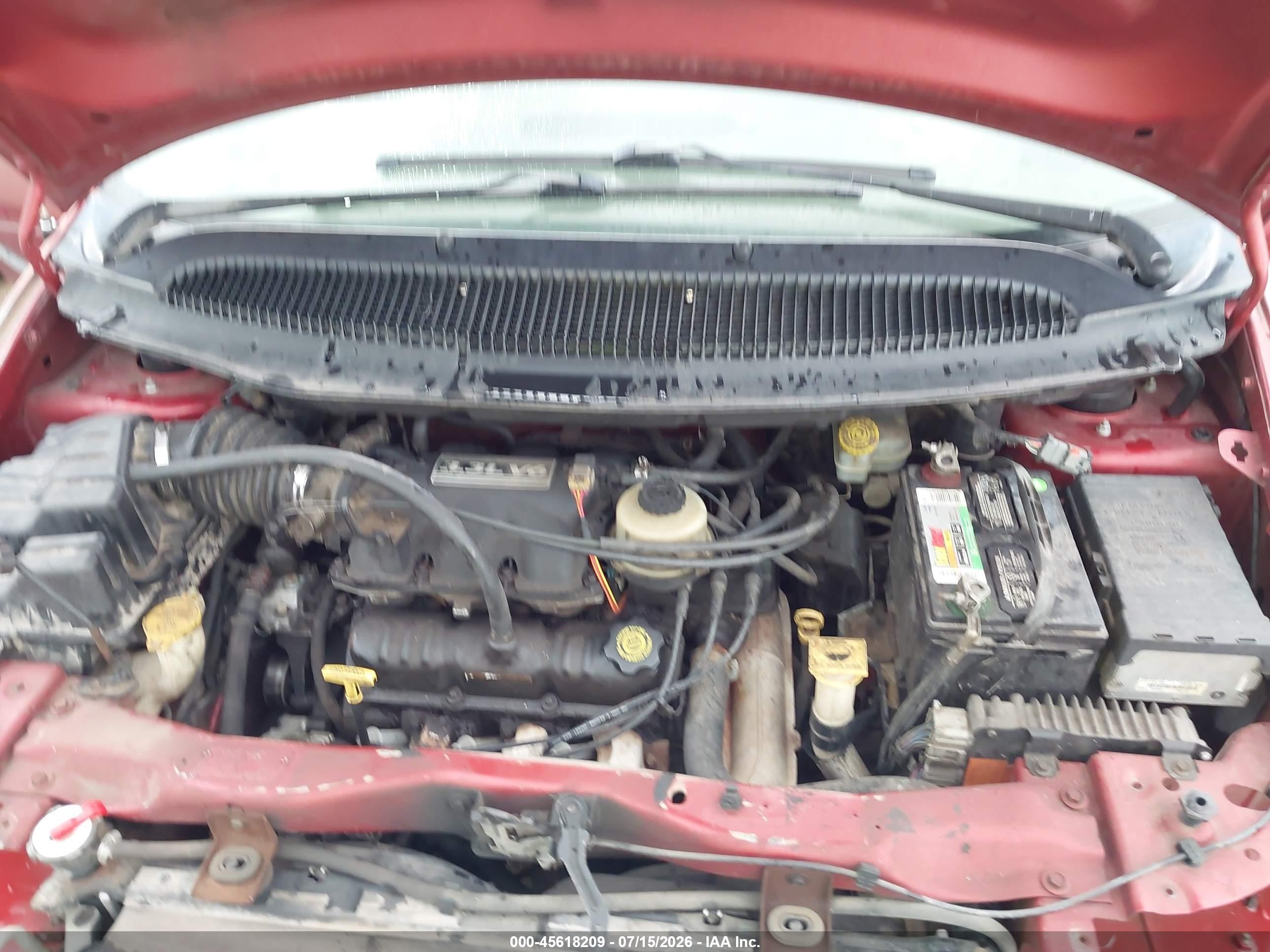 2003 Dodge Grand Caravan Se Maroon vin: 1D4GP24R73B333662
