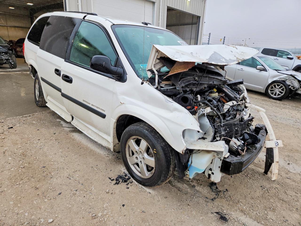 2005 Dodge Grand Caravan Se White vin: 1D4GP24R75B313981