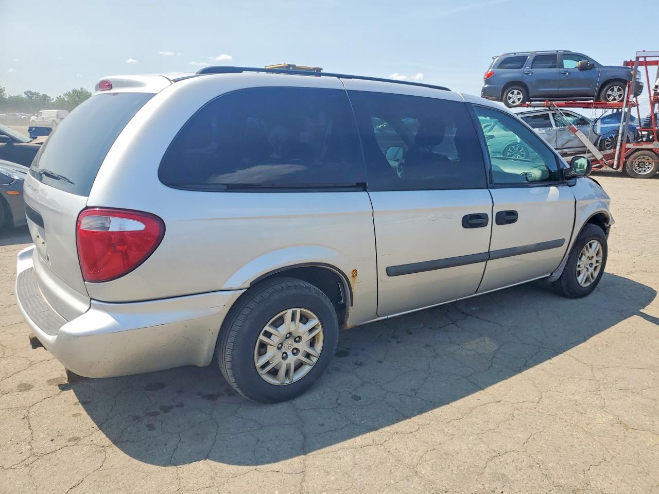 2007 Dodge Grand Caravan Se Silver vin: 1D4GP24R77B134343