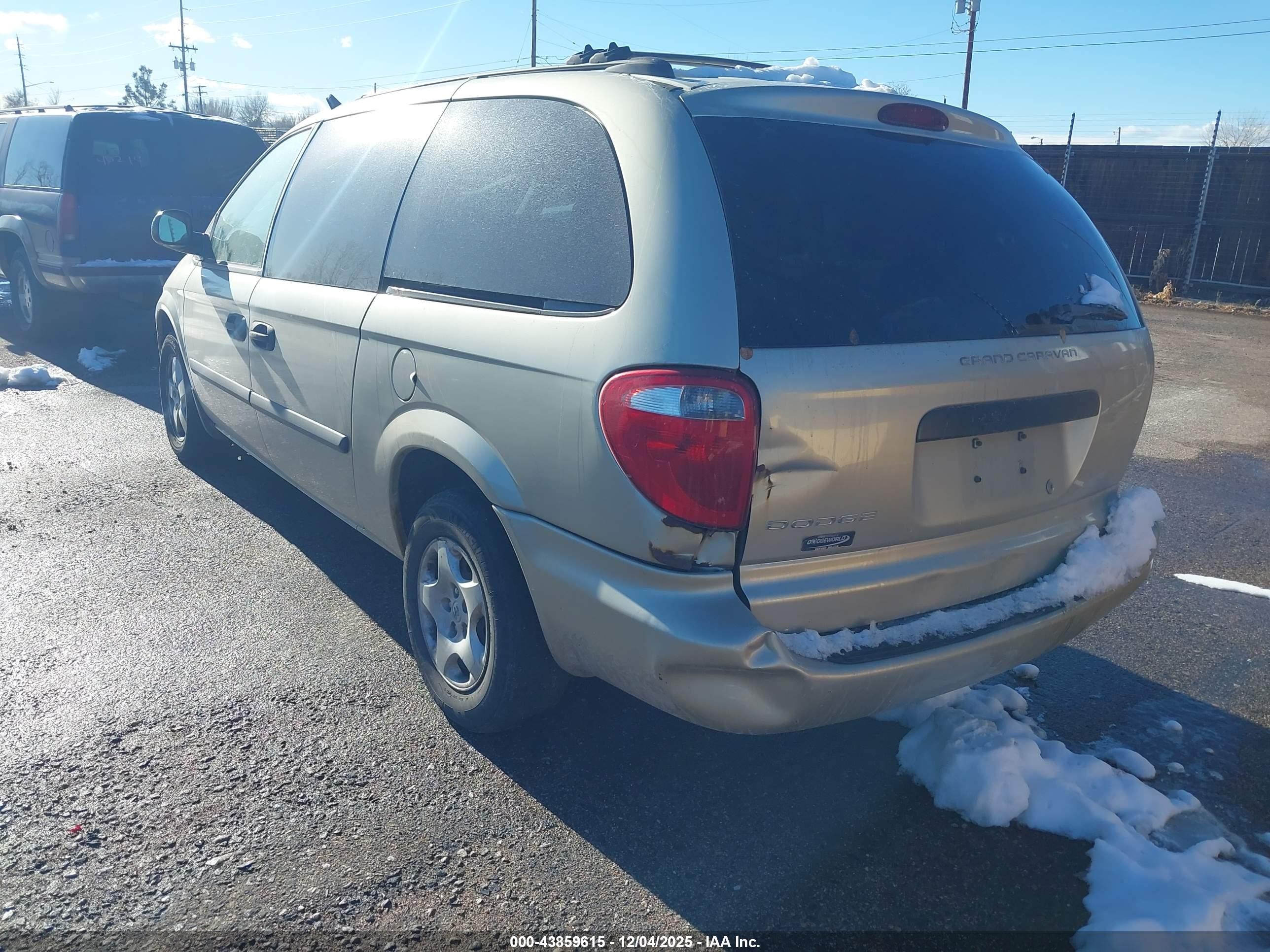 2005 Dodge Grand Caravan Se Gold vin: 1D4GP24R85B288542