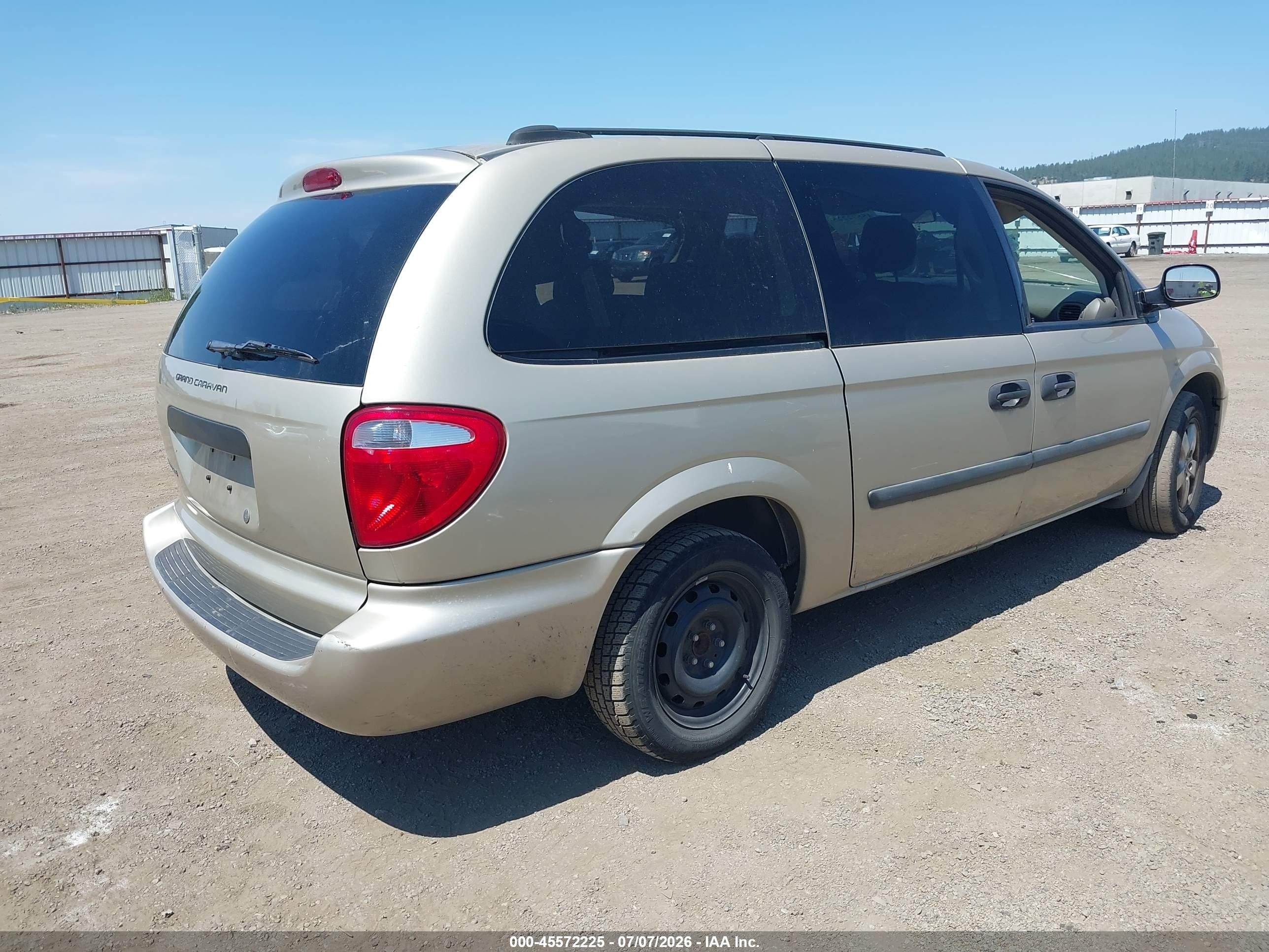 2005 Dodge Caravan Se Gold vin: 1D4GP24R85B331535