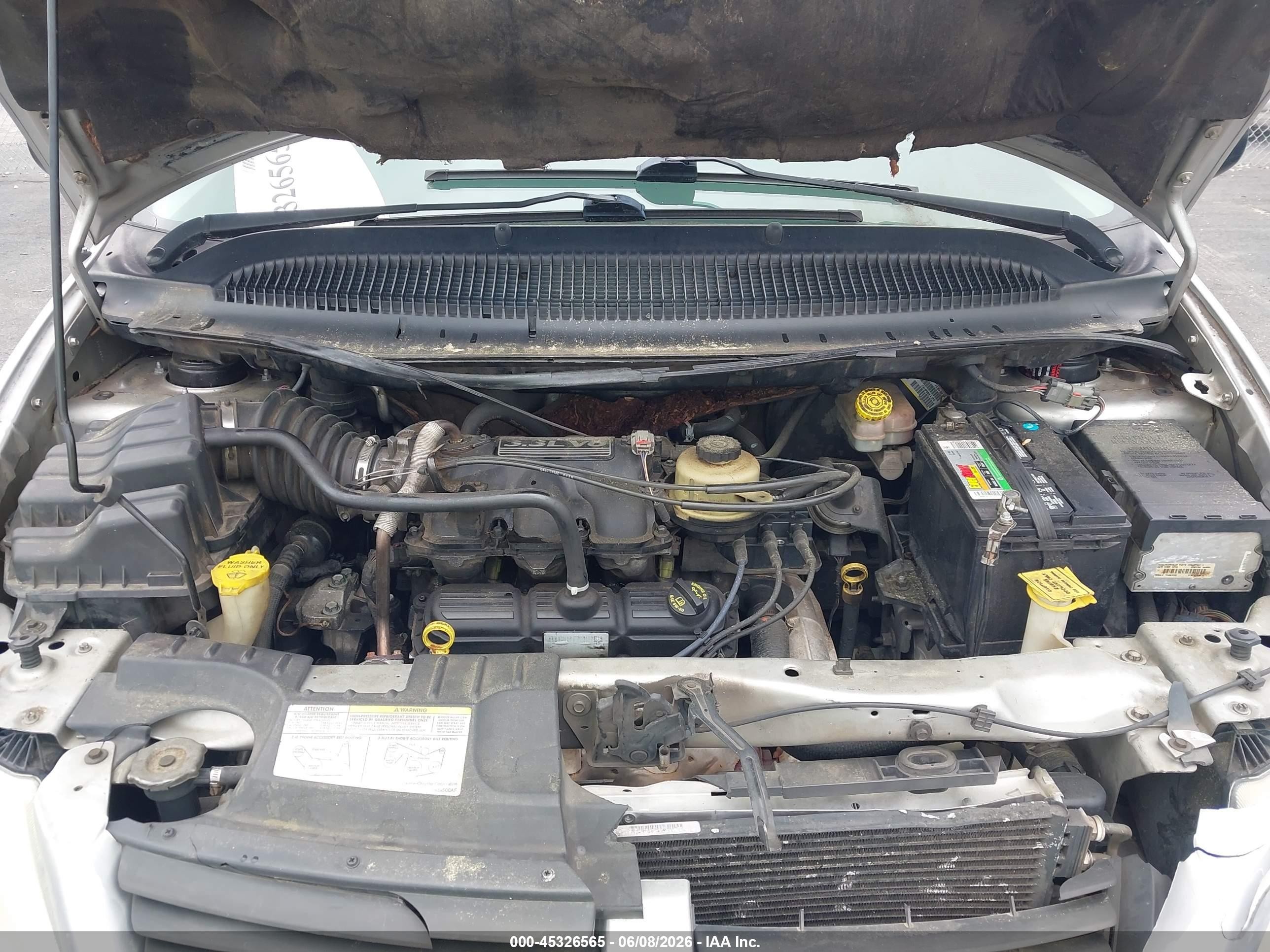 2006 Dodge Grand Caravan Se Silver vin: 1D4GP24R86B659216