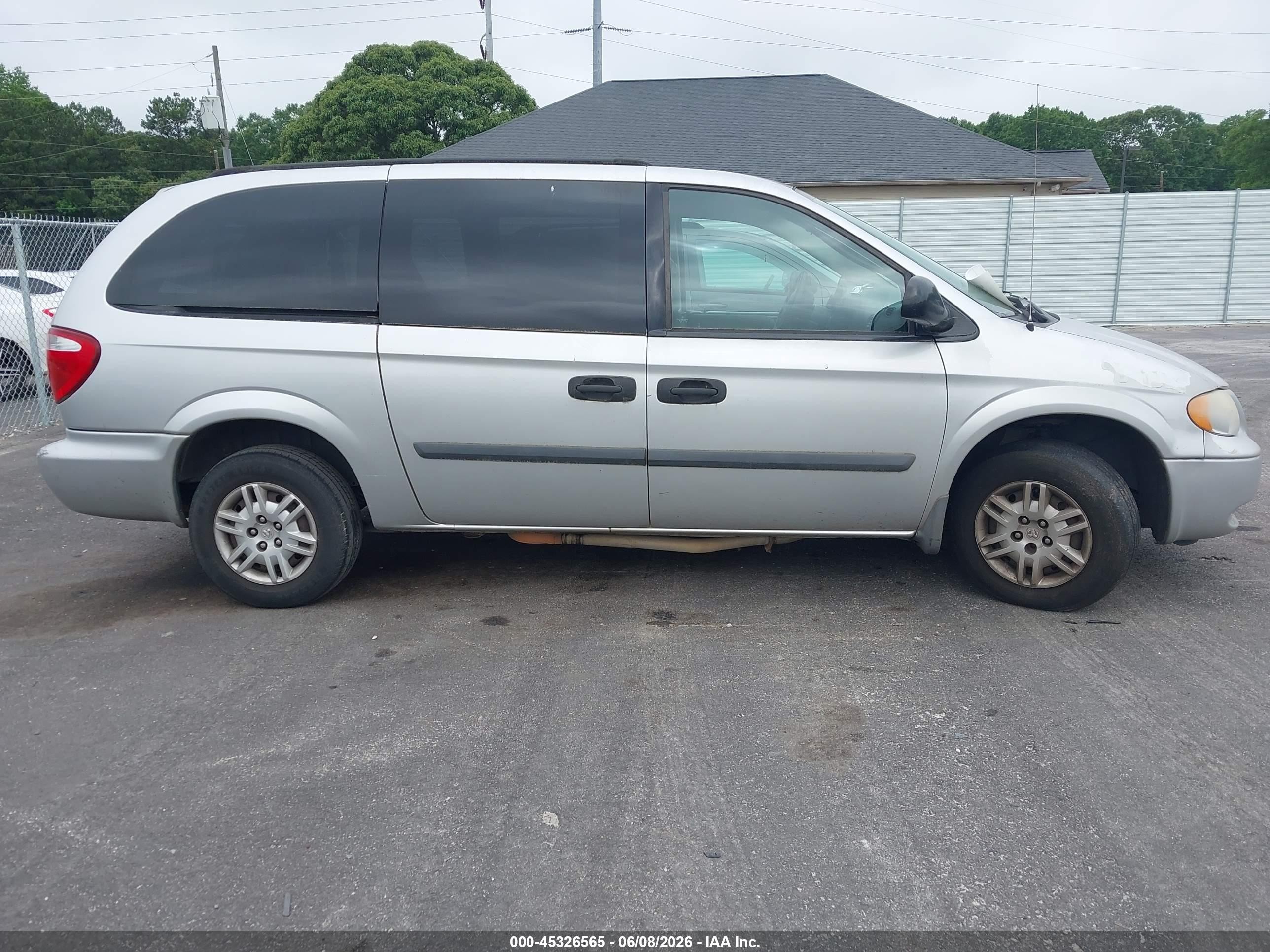 2006 Dodge Grand Caravan Se Silver vin: 1D4GP24R86B659216