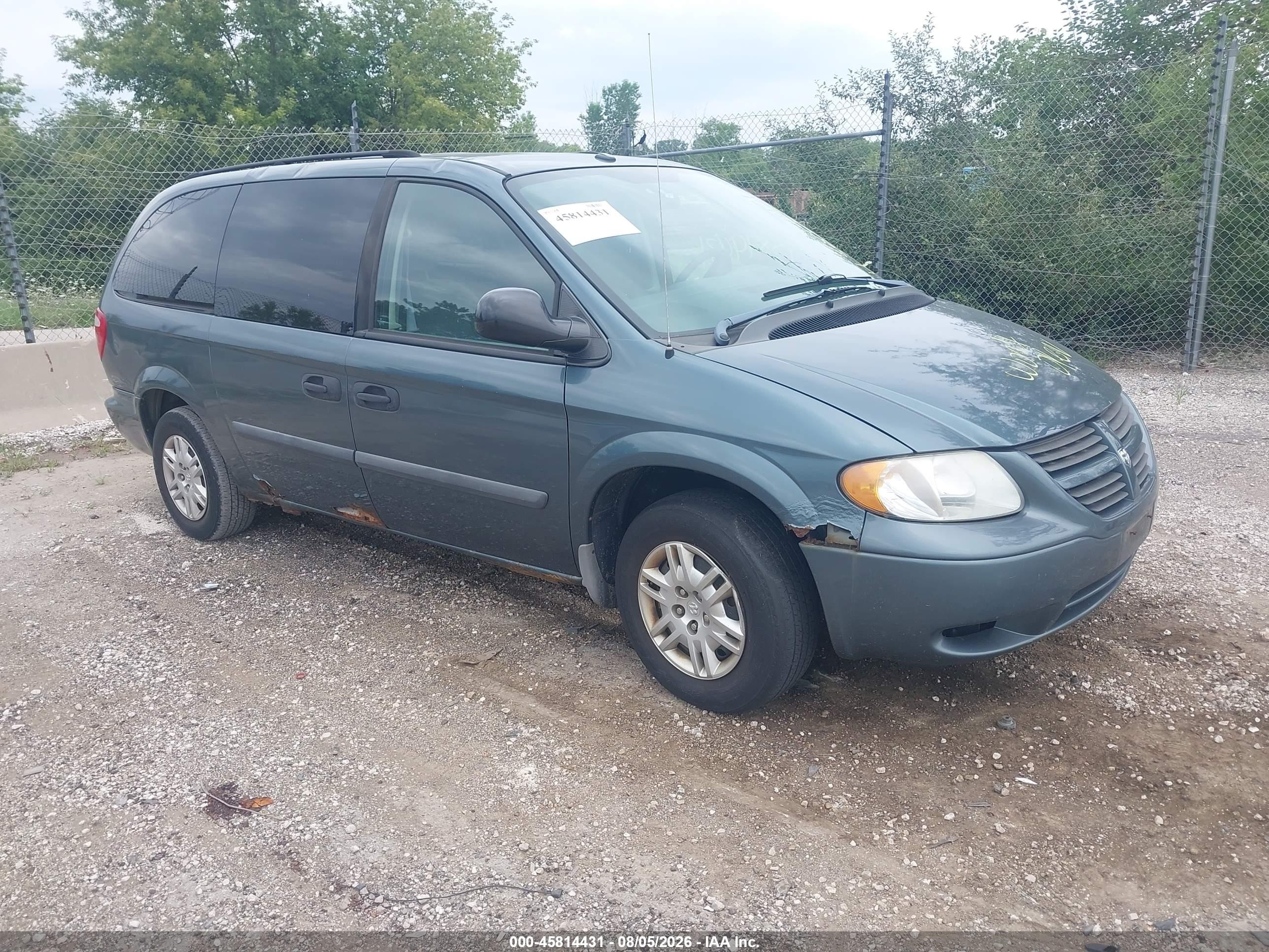 2006 Dodge Grand Caravan Se Blue vin: 1D4GP24R86B677652