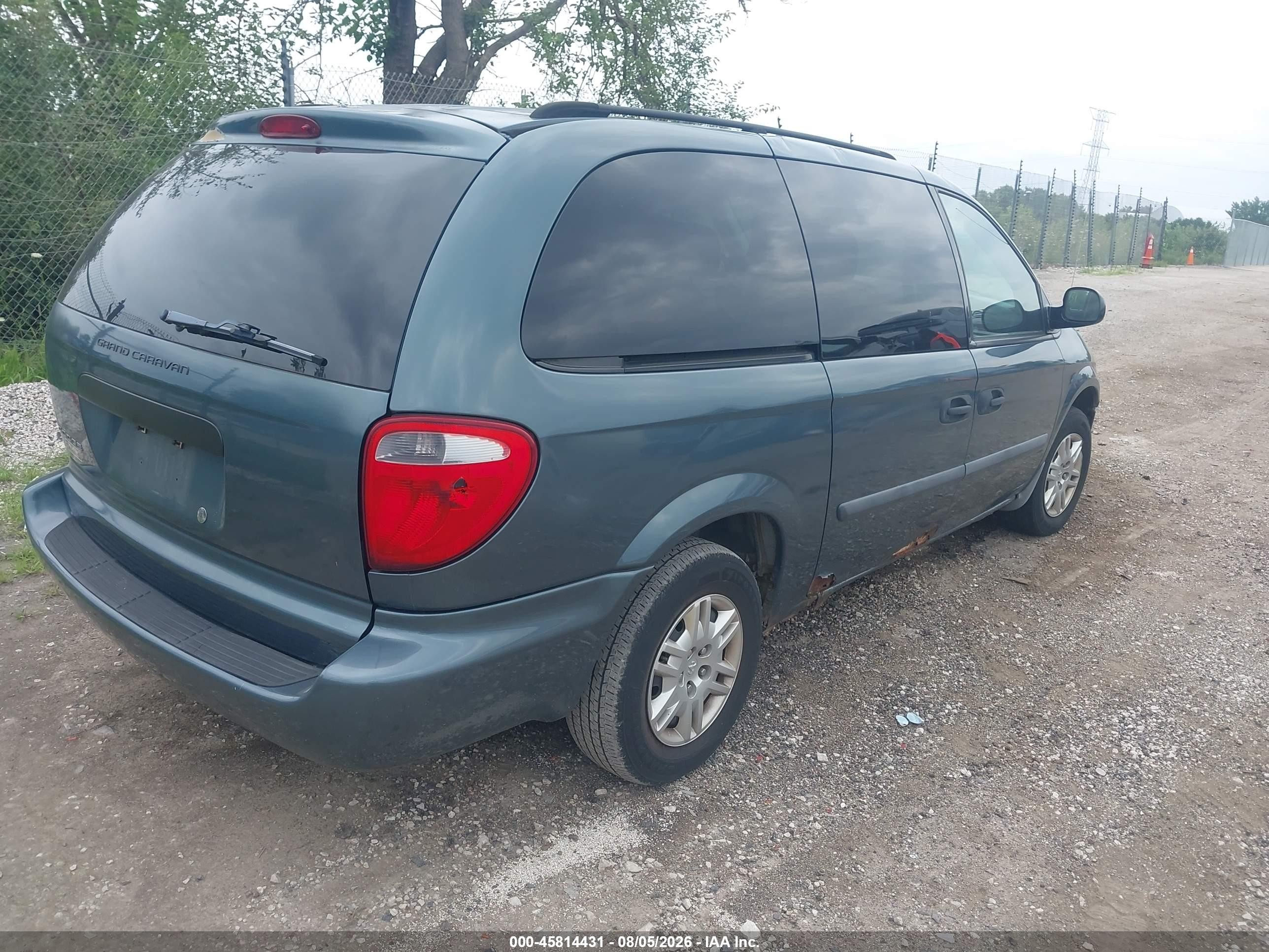 2006 Dodge Grand Caravan Se Blue vin: 1D4GP24R86B677652
