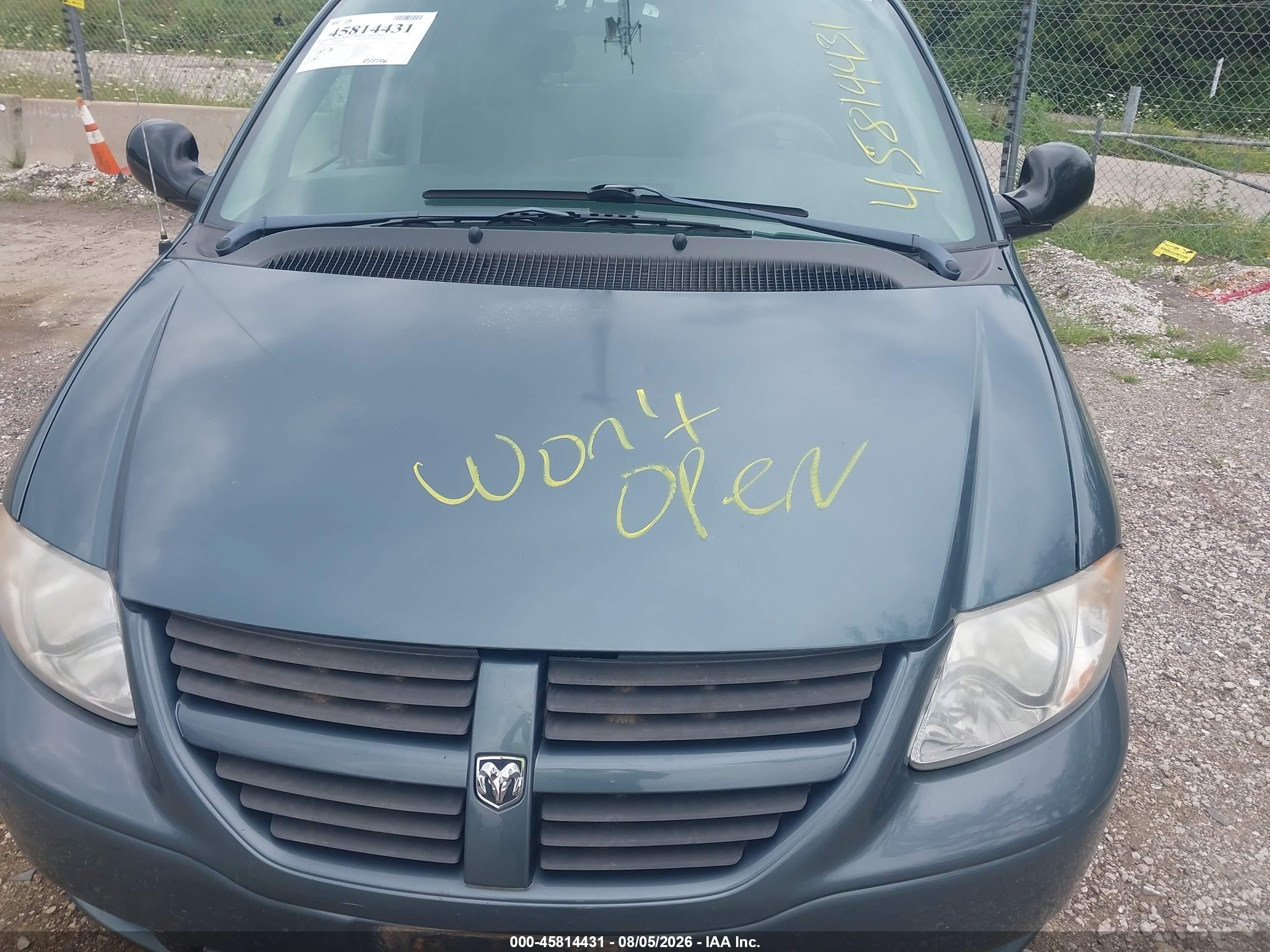 2006 Dodge Grand Caravan Se Blue vin: 1D4GP24R86B677652