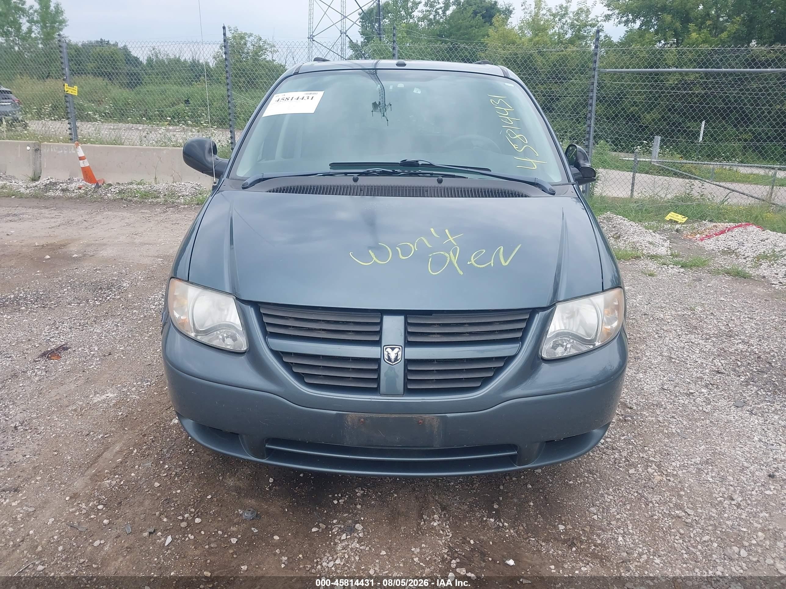 2006 Dodge Grand Caravan Se Blue vin: 1D4GP24R86B677652