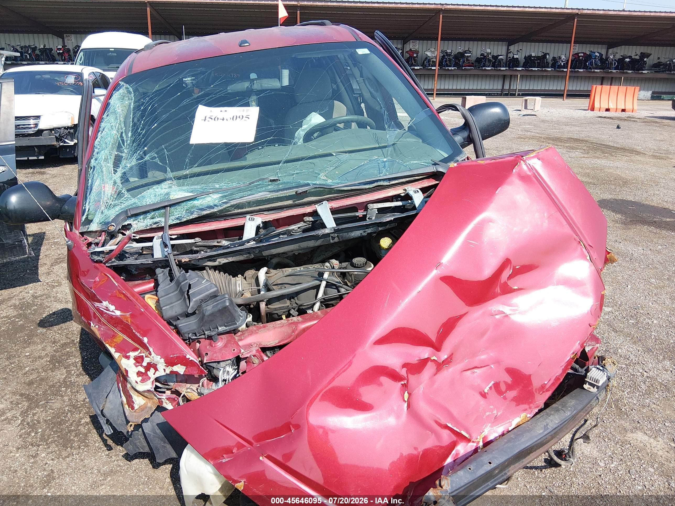 2006 Dodge Grand Caravan Se Red vin: 1D4GP24R86B716854