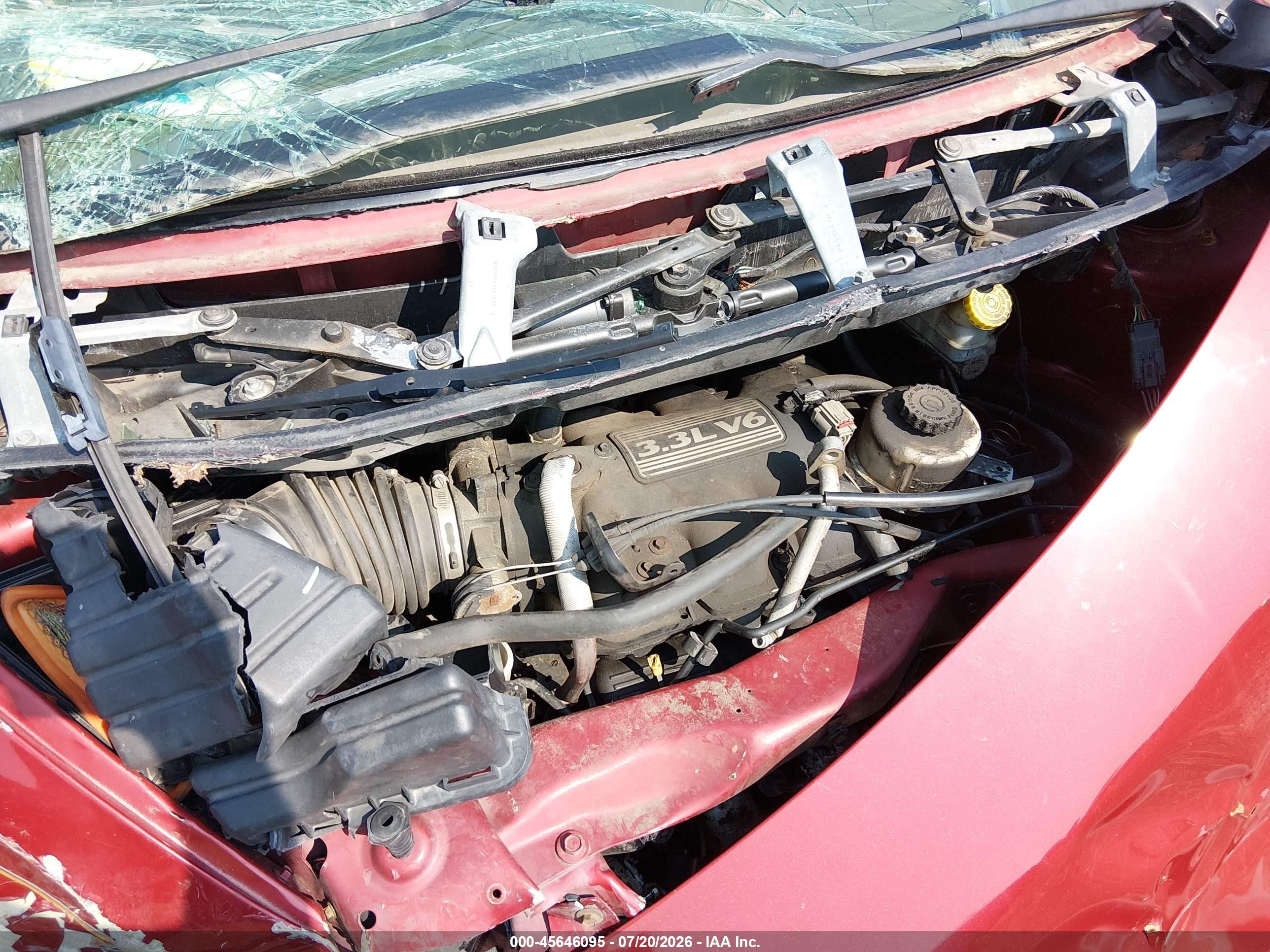 2006 Dodge Grand Caravan Se Red vin: 1D4GP24R86B716854