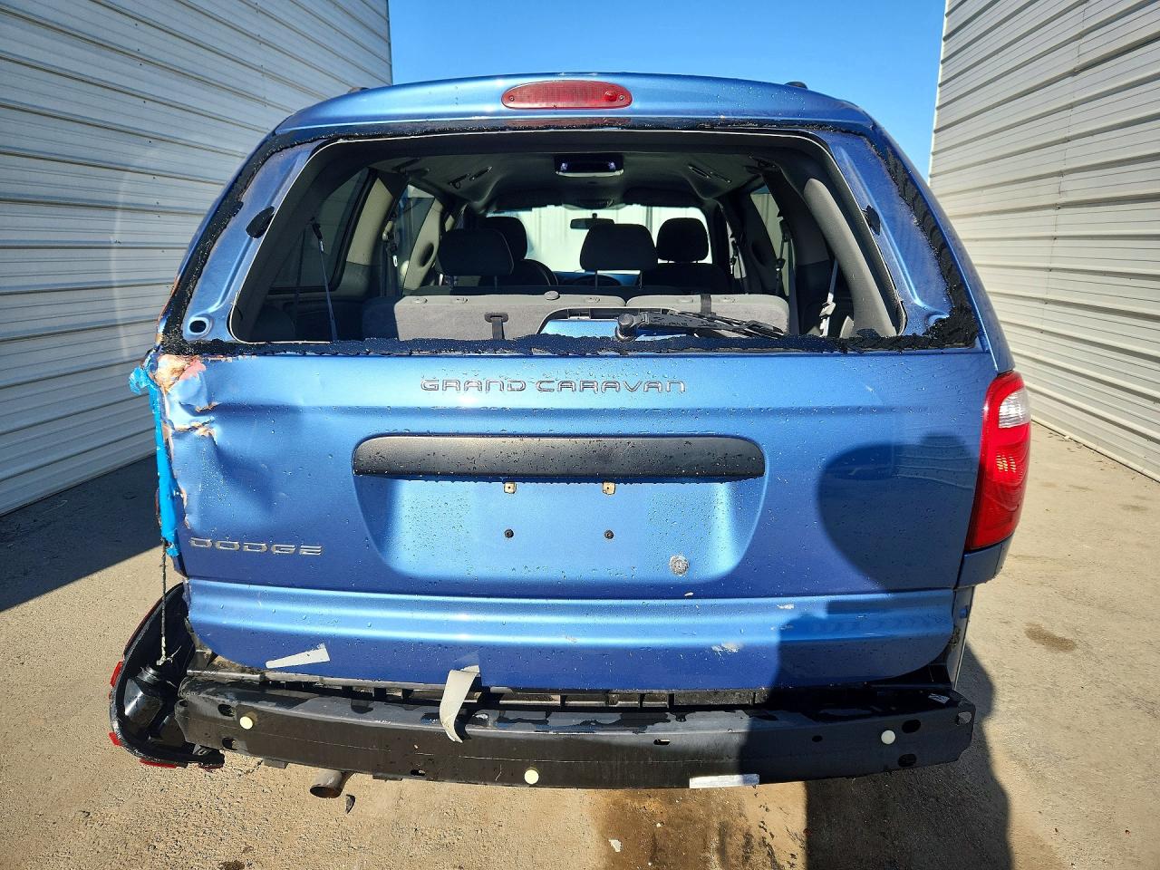 2007 Dodge Grand Caravan Se Blue vin: 1D4GP24R87B167240