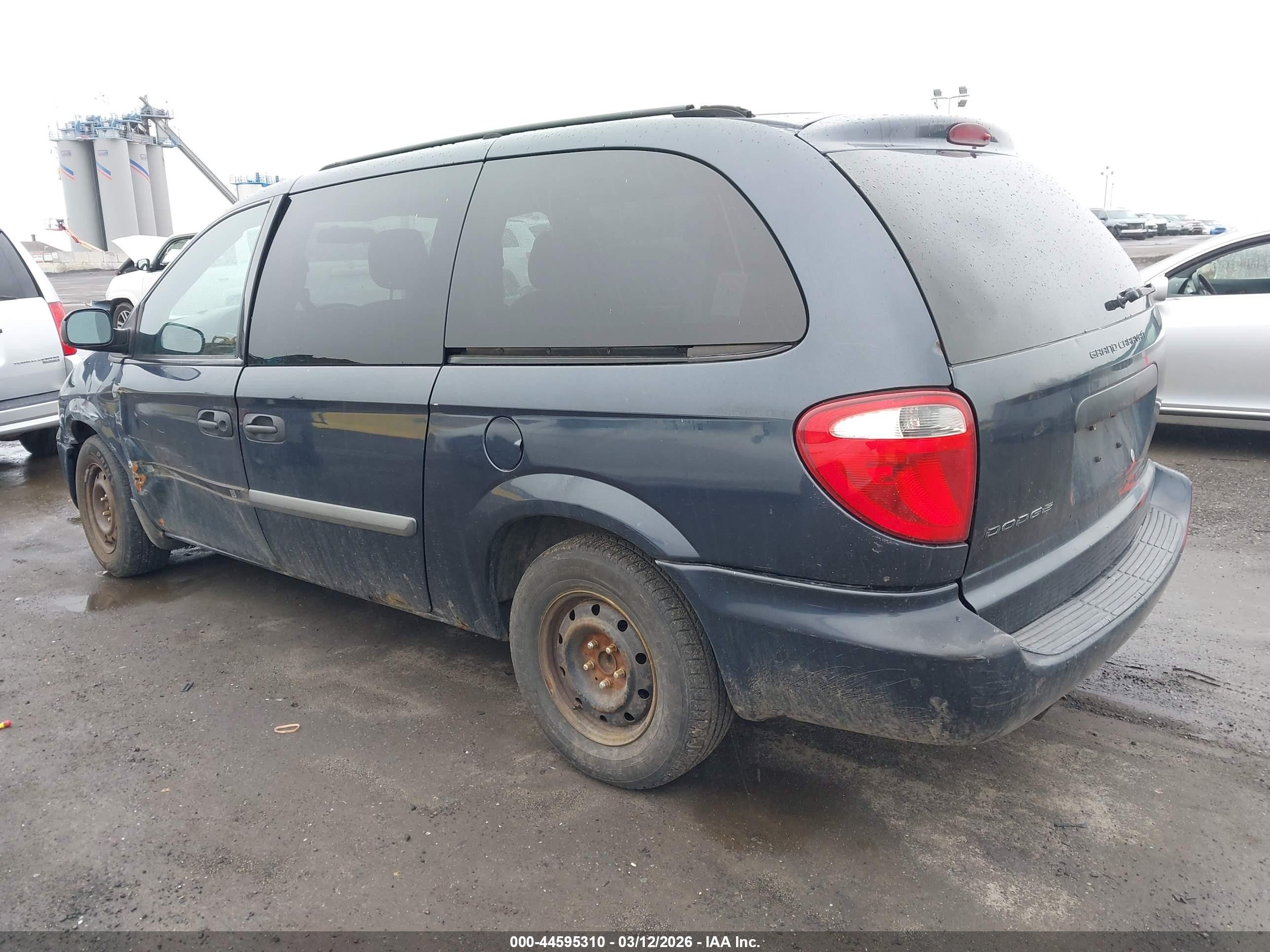 2007 Dodge Grand Caravan Se Blue vin: 1D4GP24R87B177850