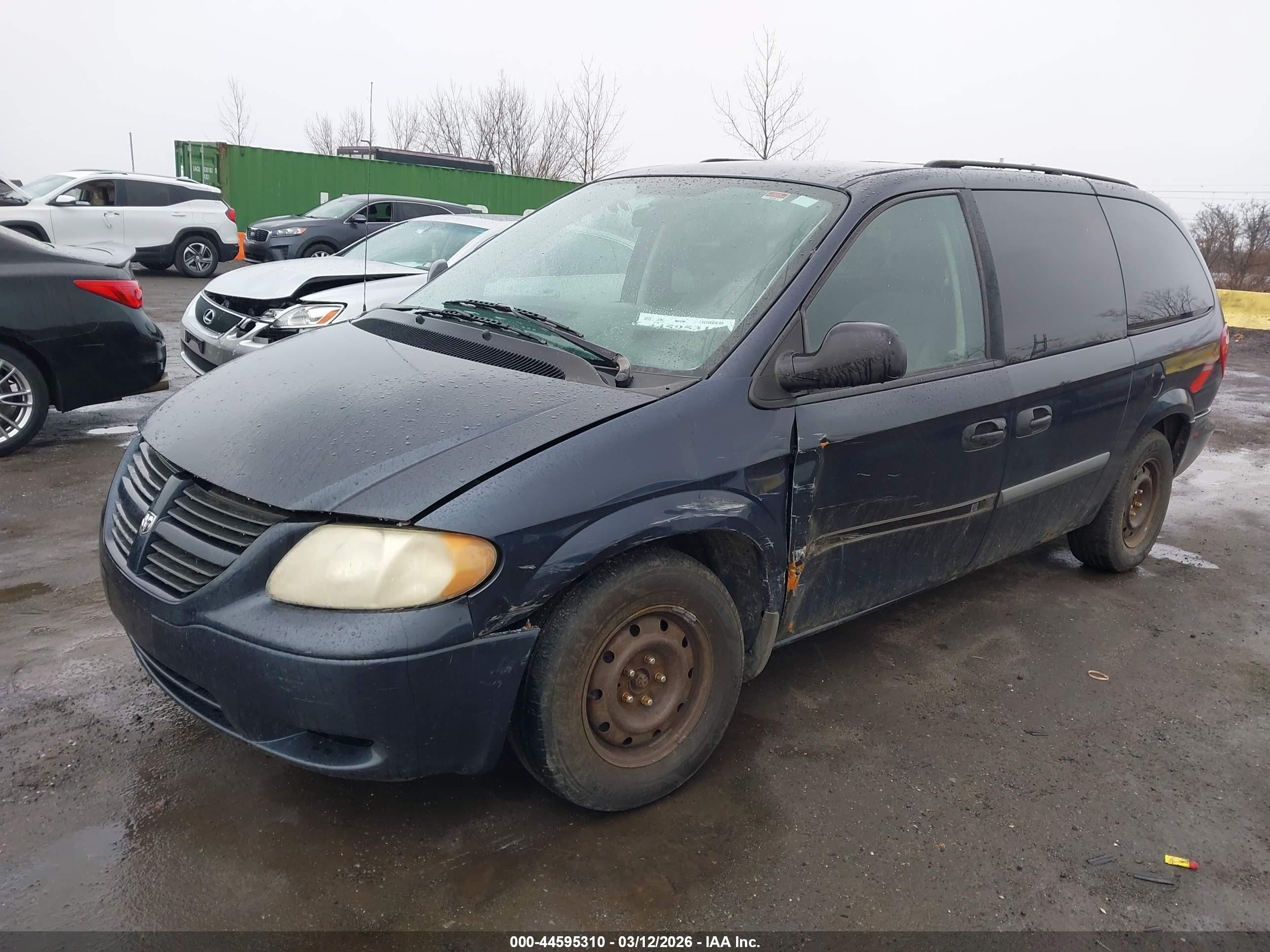2007 Dodge Grand Caravan Se Blue vin: 1D4GP24R87B177850