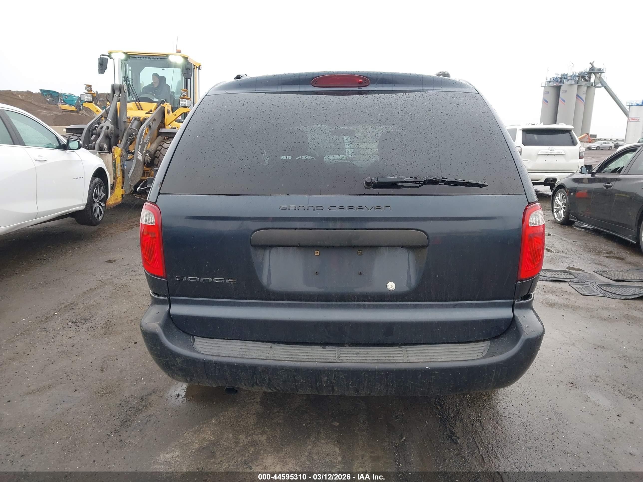 2007 Dodge Grand Caravan Se Blue vin: 1D4GP24R87B177850