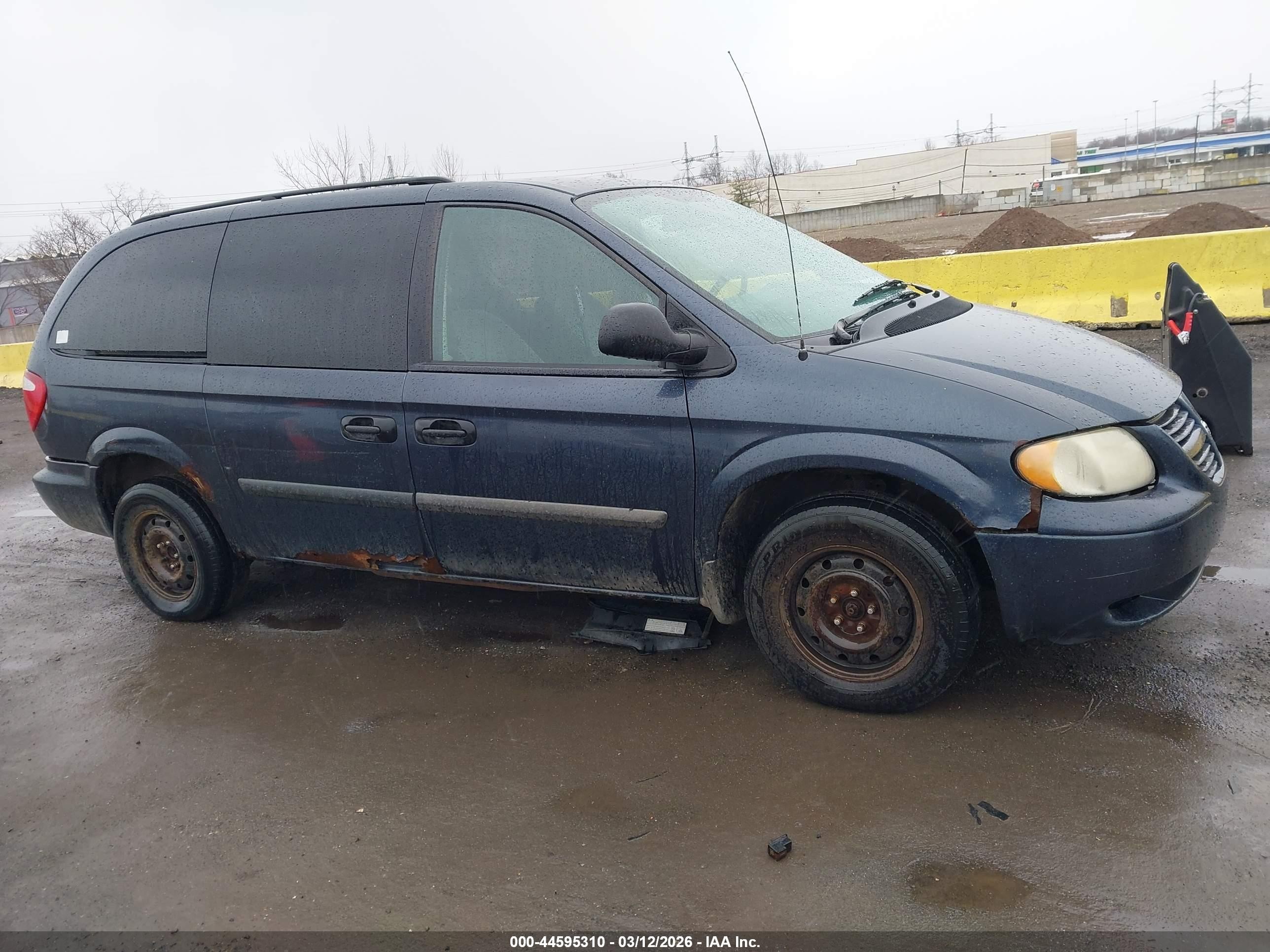 2007 Dodge Grand Caravan Se Blue vin: 1D4GP24R87B177850