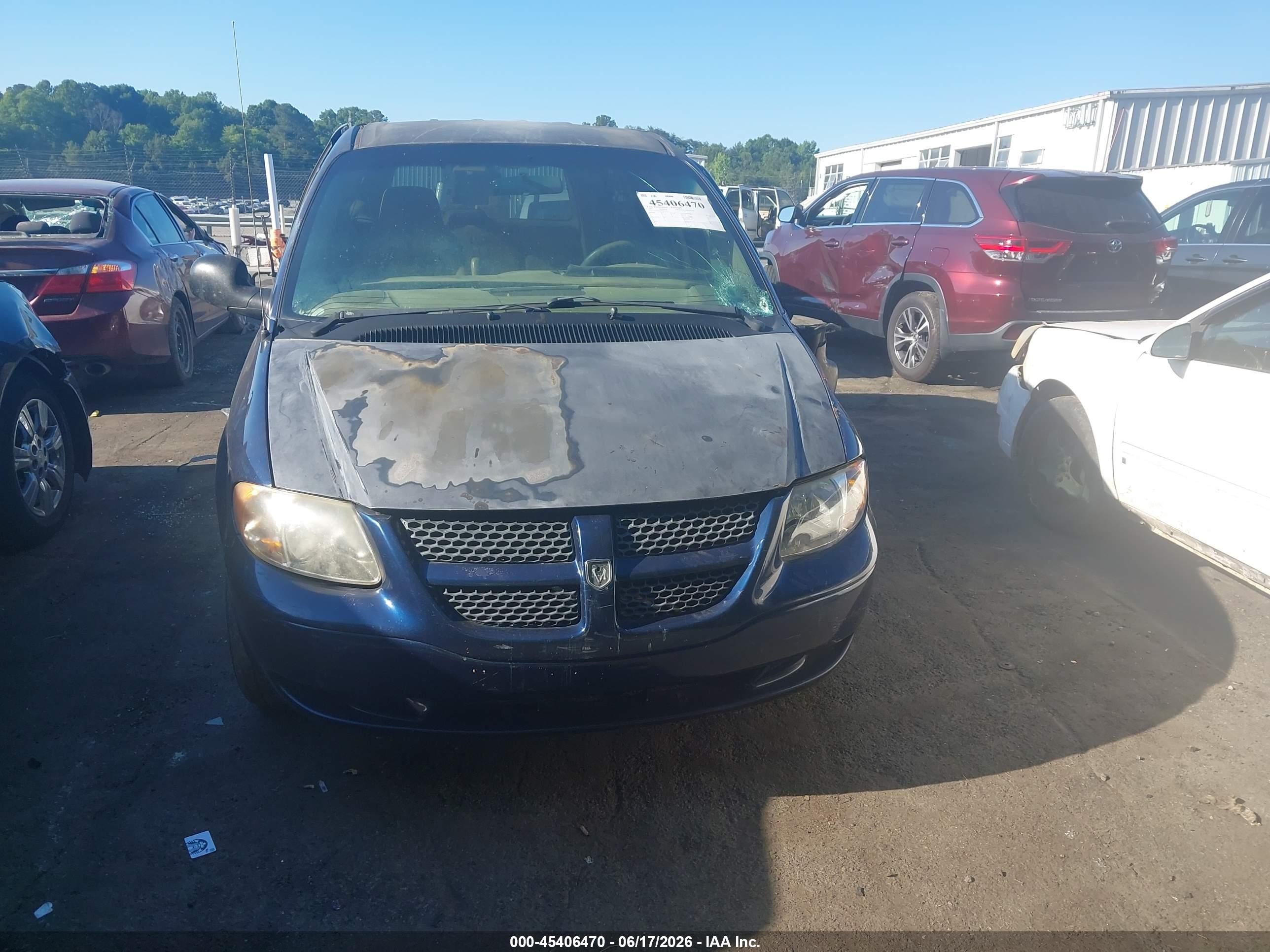 2003 Dodge Grand Caravan Se Blue vin: 1D4GP24R93B330374