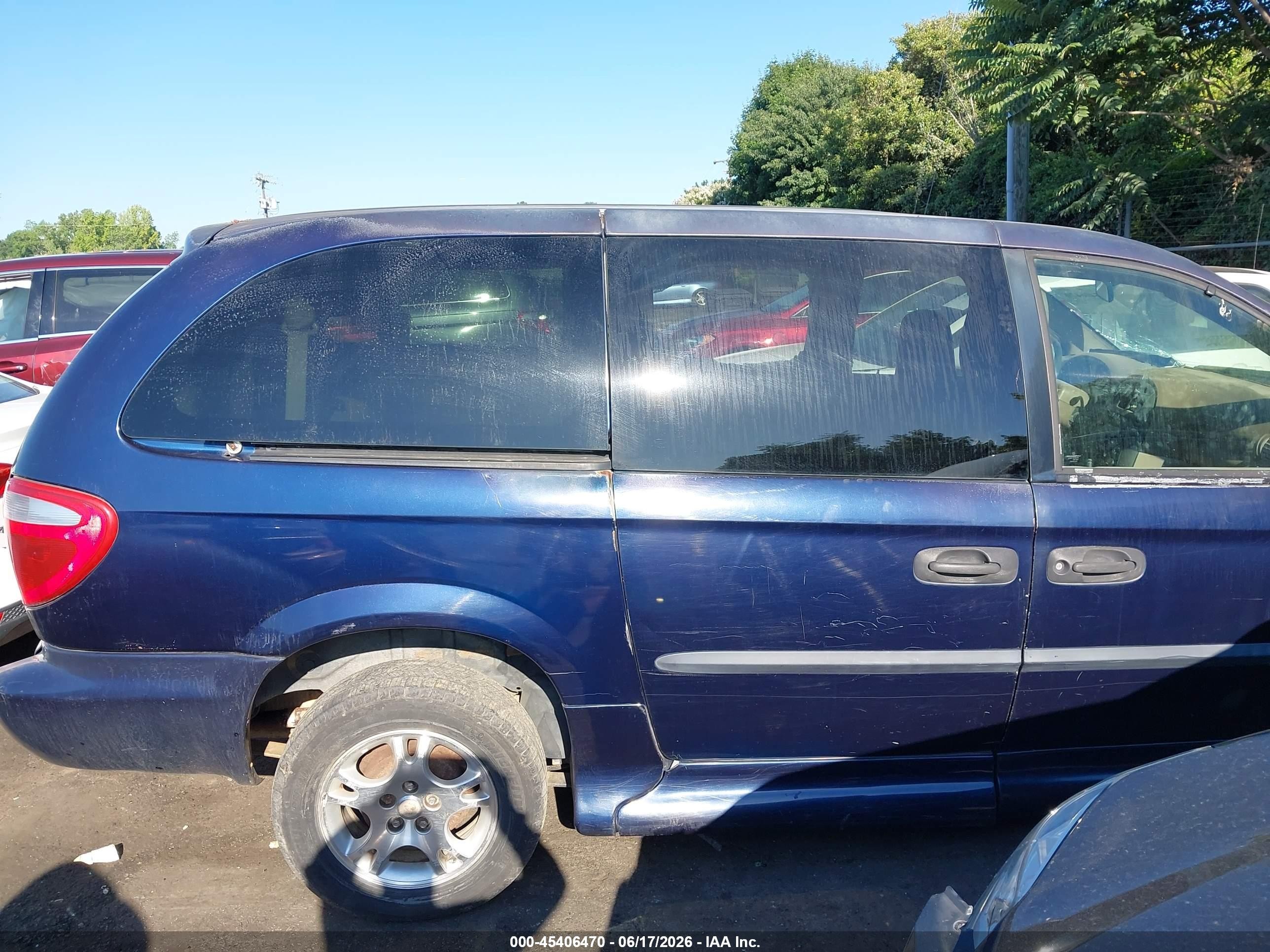 2003 Dodge Grand Caravan Se Blue vin: 1D4GP24R93B330374