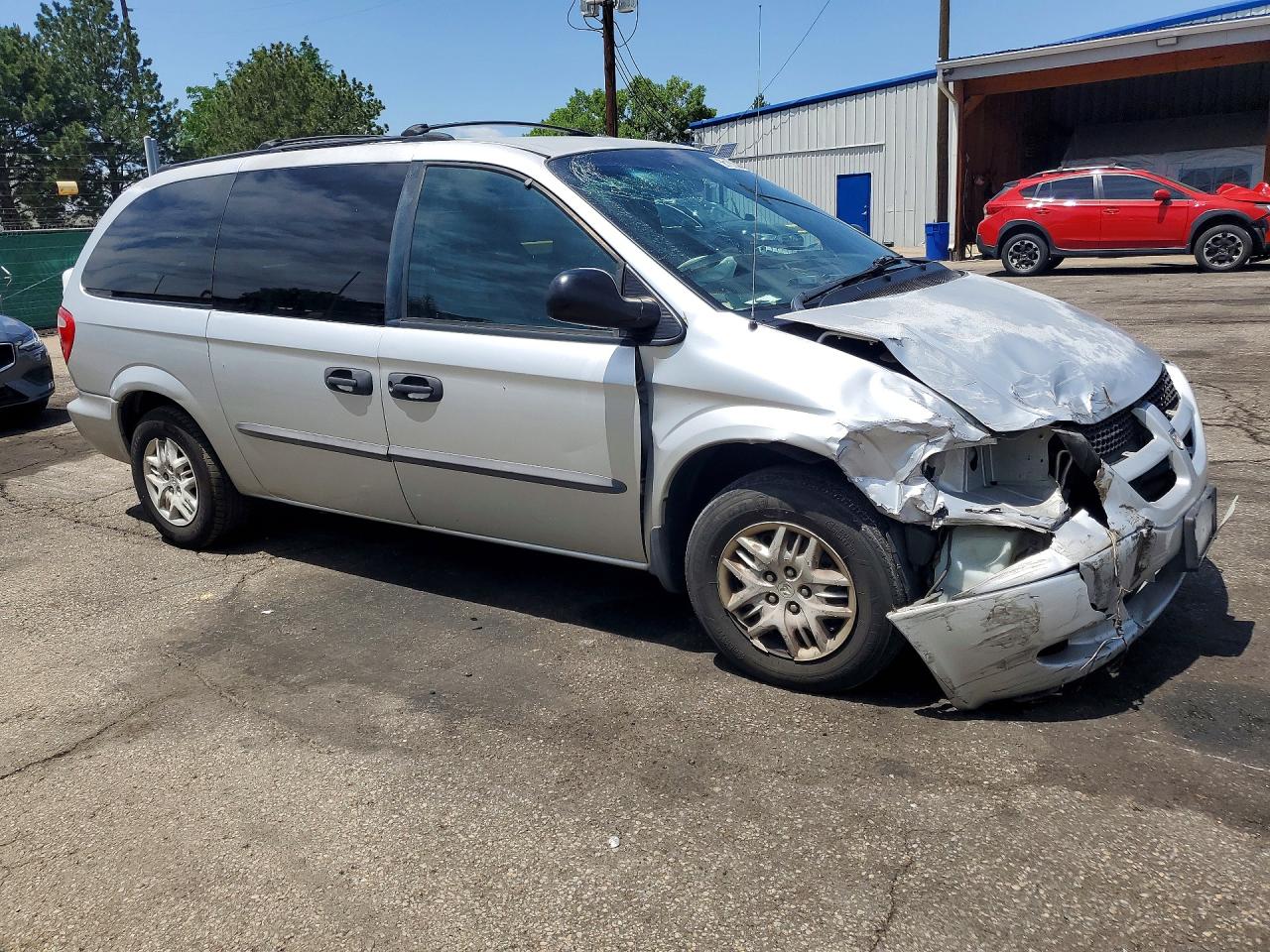 2004 Dodge Grand Caravan Se Gray vin: 1D4GP24R94B502968