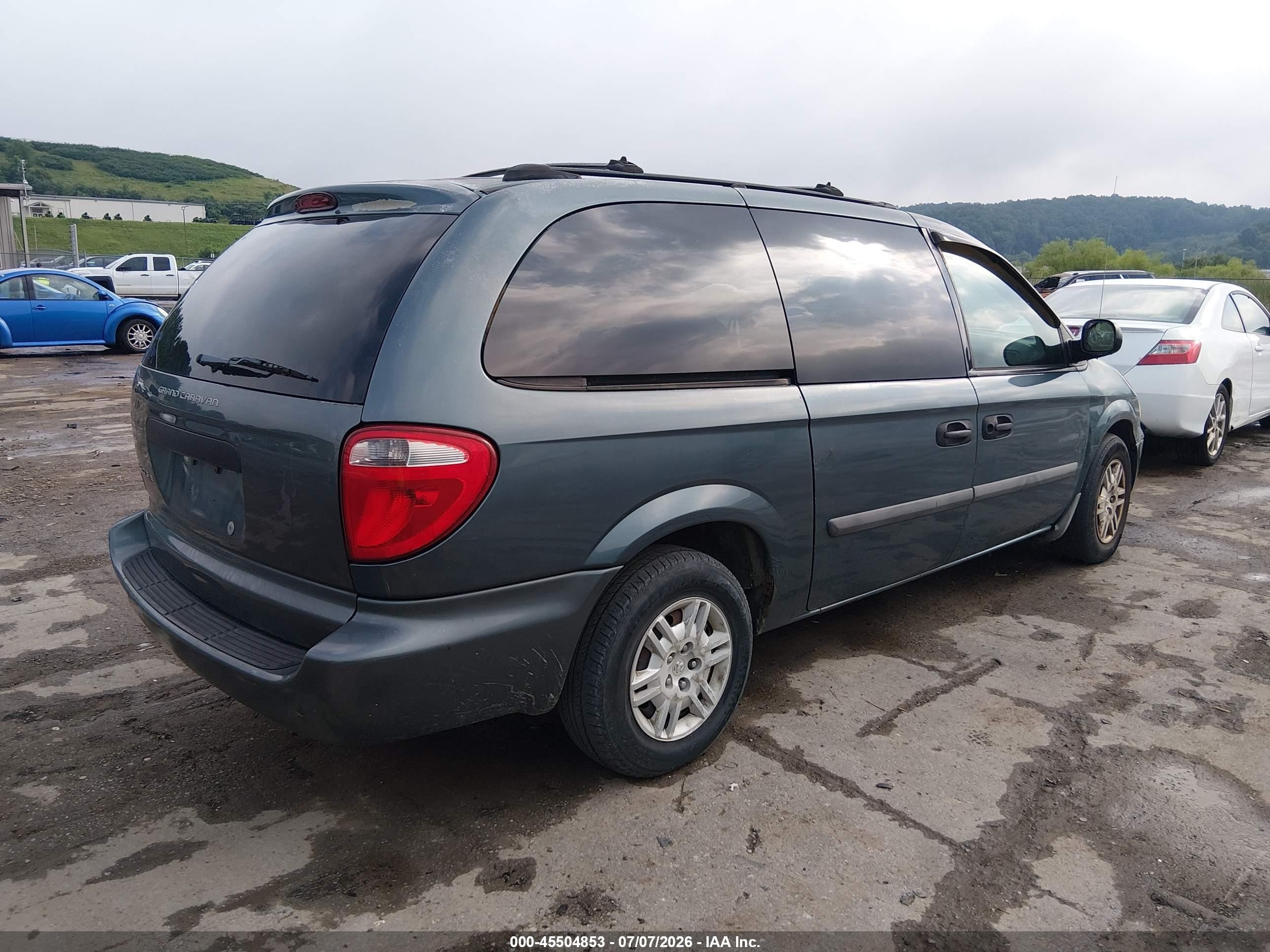 2005 Dodge Caravan Se Blue vin: 1D4GP24R95B161668