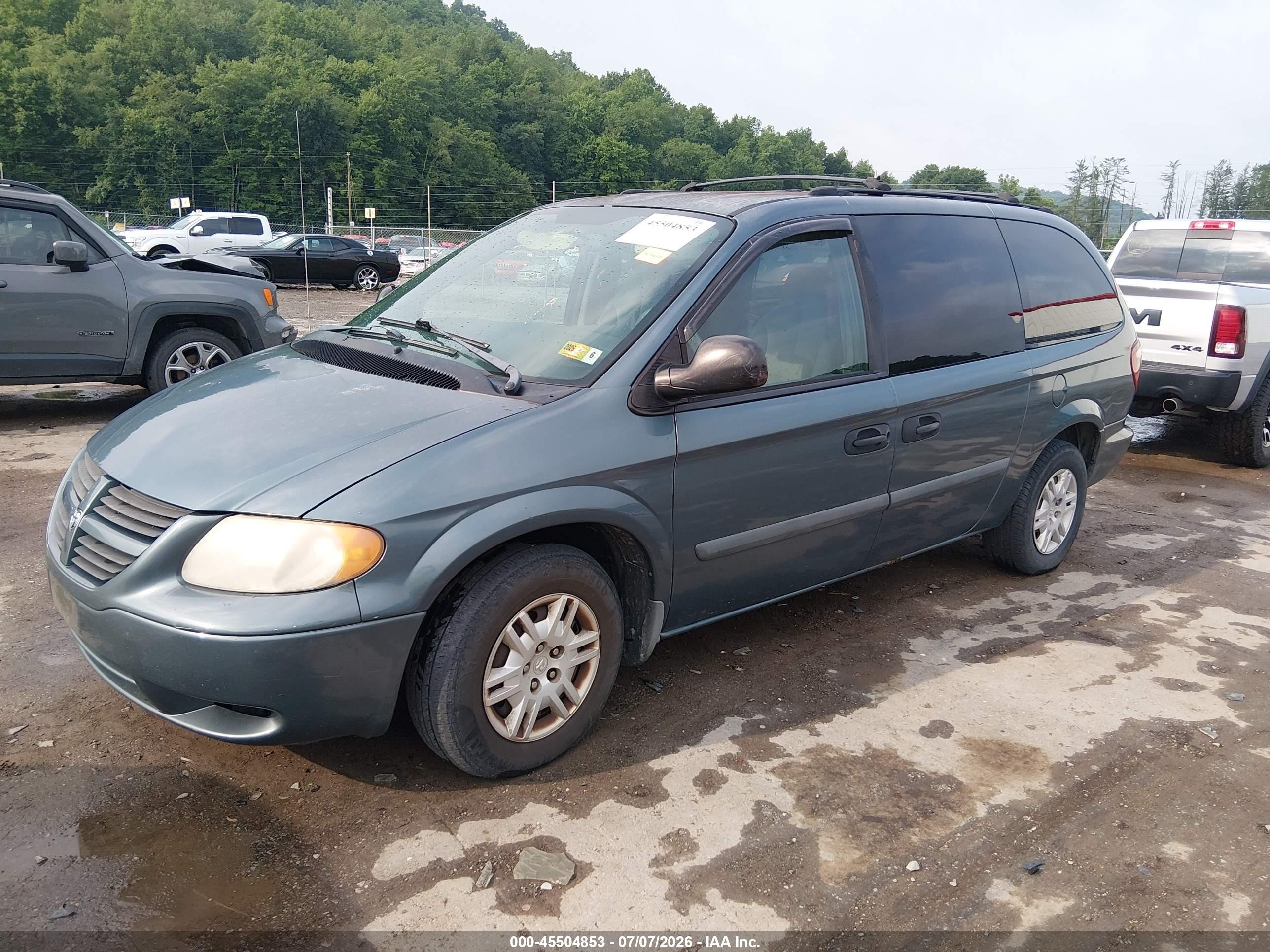 2005 Dodge Caravan Se Blue vin: 1D4GP24R95B161668