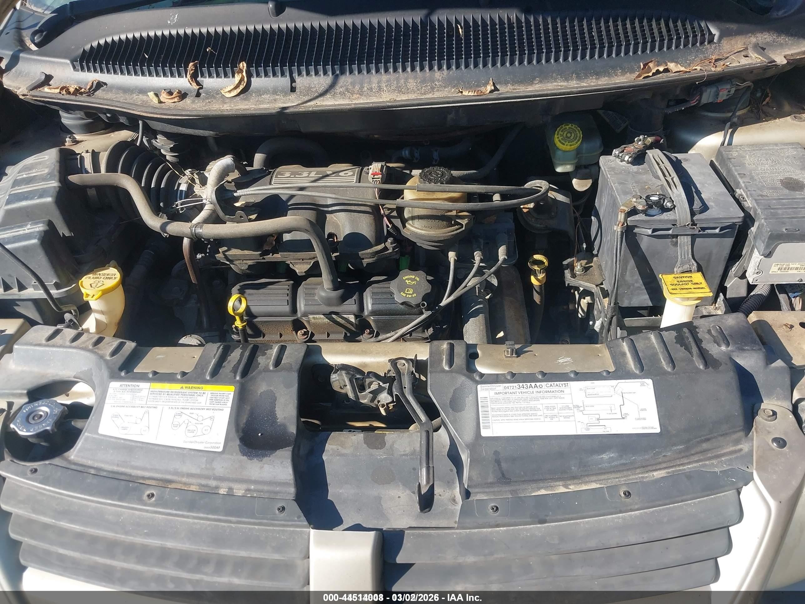 2005 Dodge Grand Caravan Se Gold vin: 1D4GP24R95B342804
