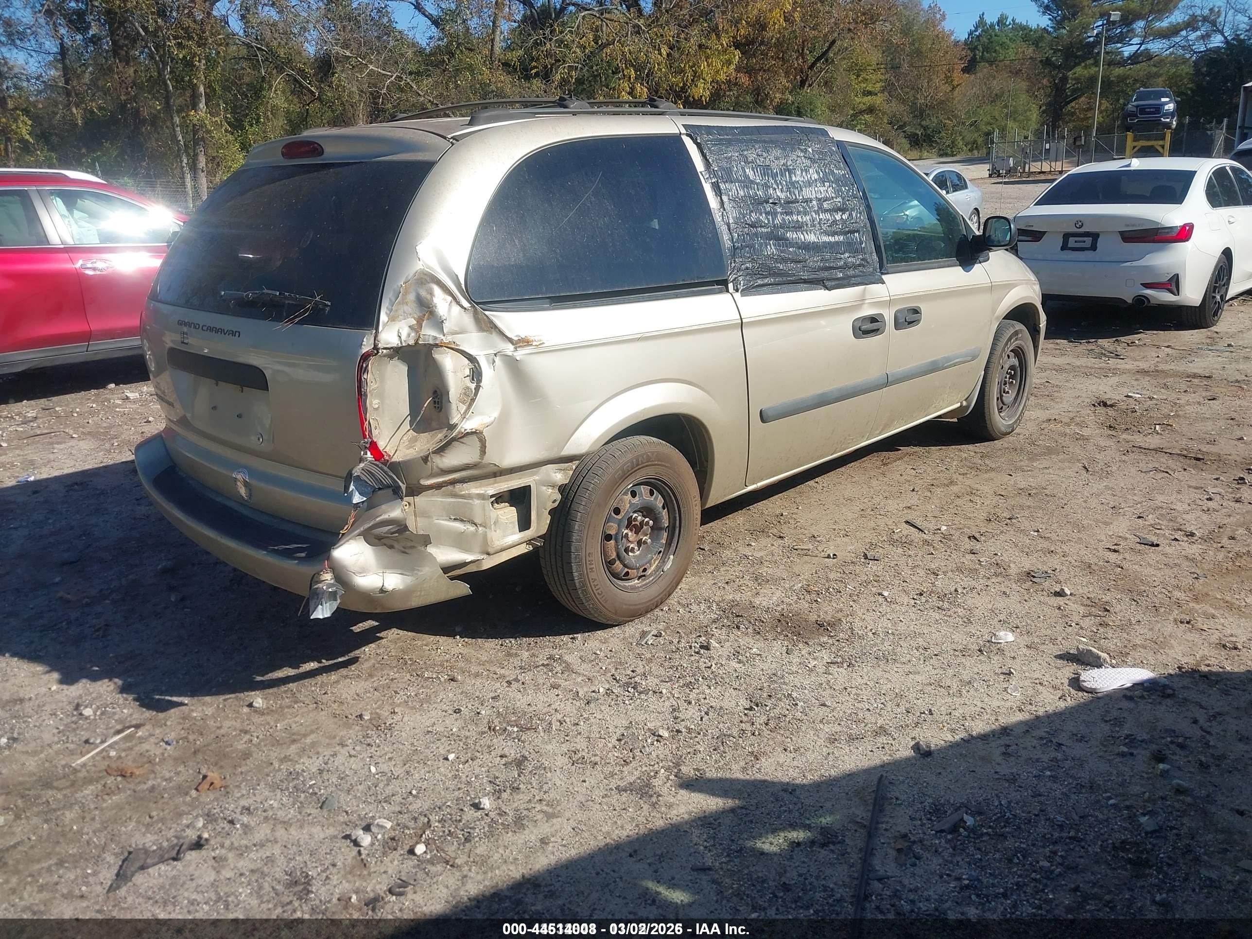 2005 Dodge Grand Caravan Se Gold vin: 1D4GP24R95B342804