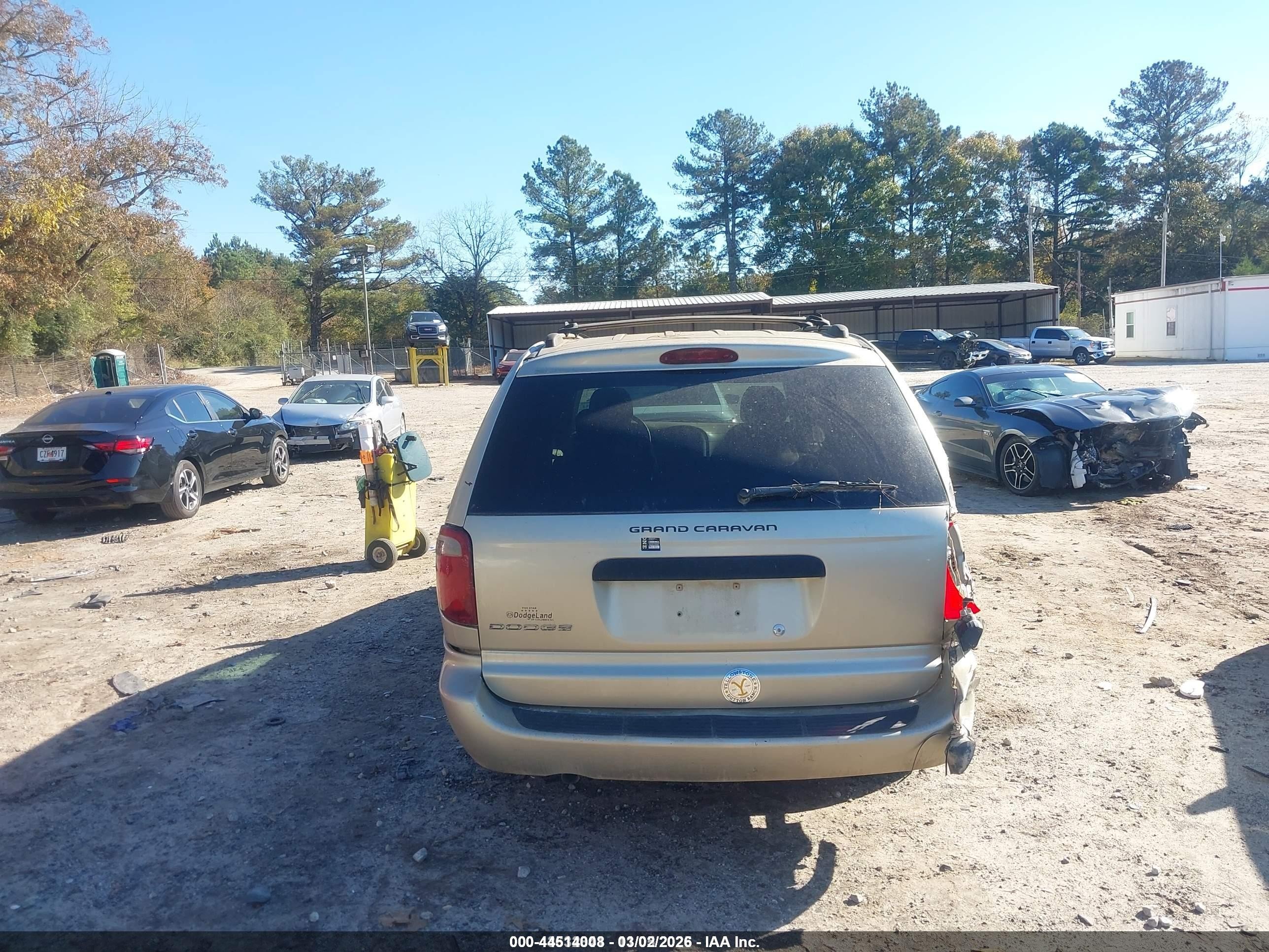 2005 Dodge Grand Caravan Se Gold vin: 1D4GP24R95B342804